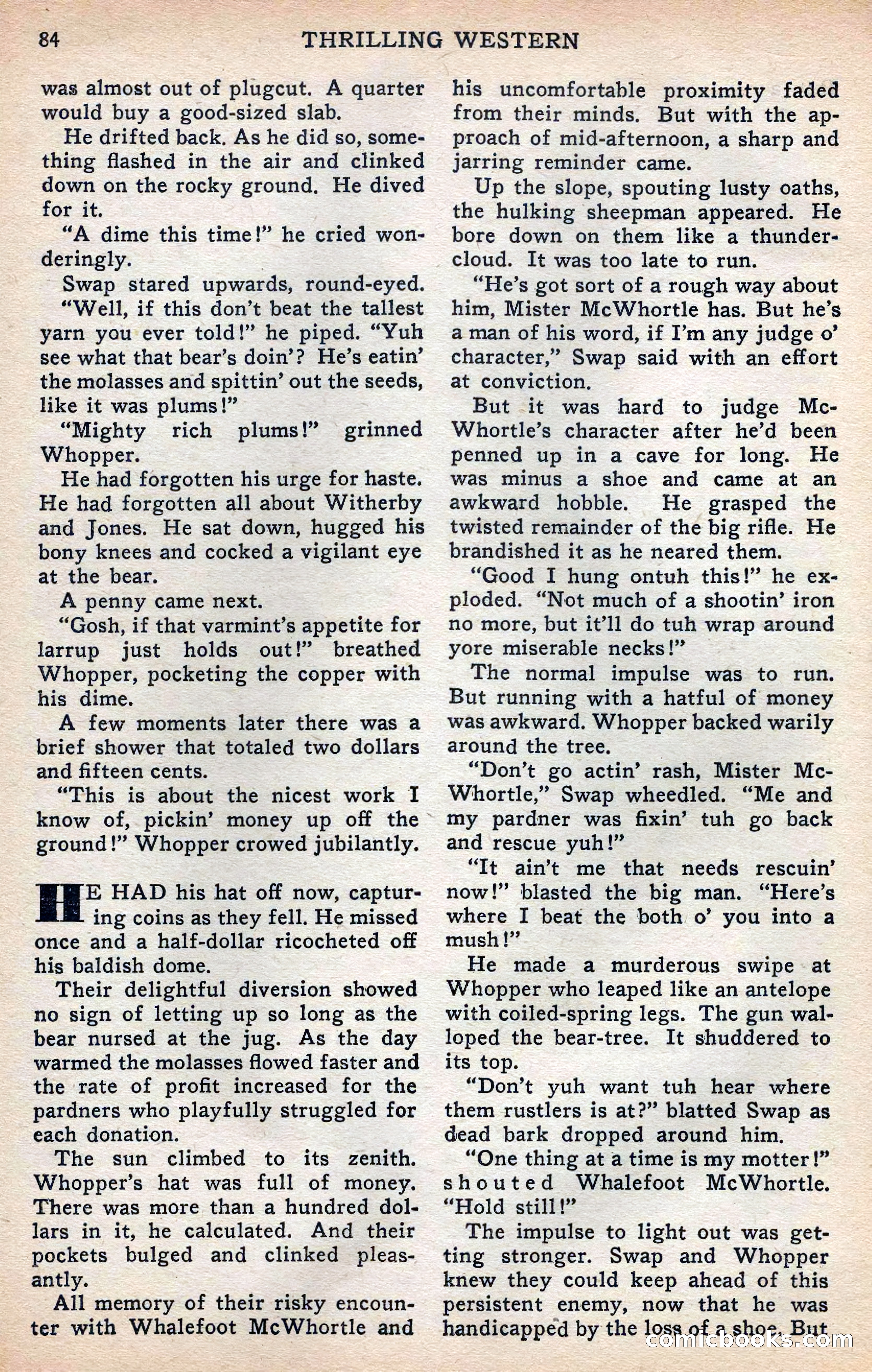 Thrilling Western, Vol. 38, No. 3 — page 85 of 116
