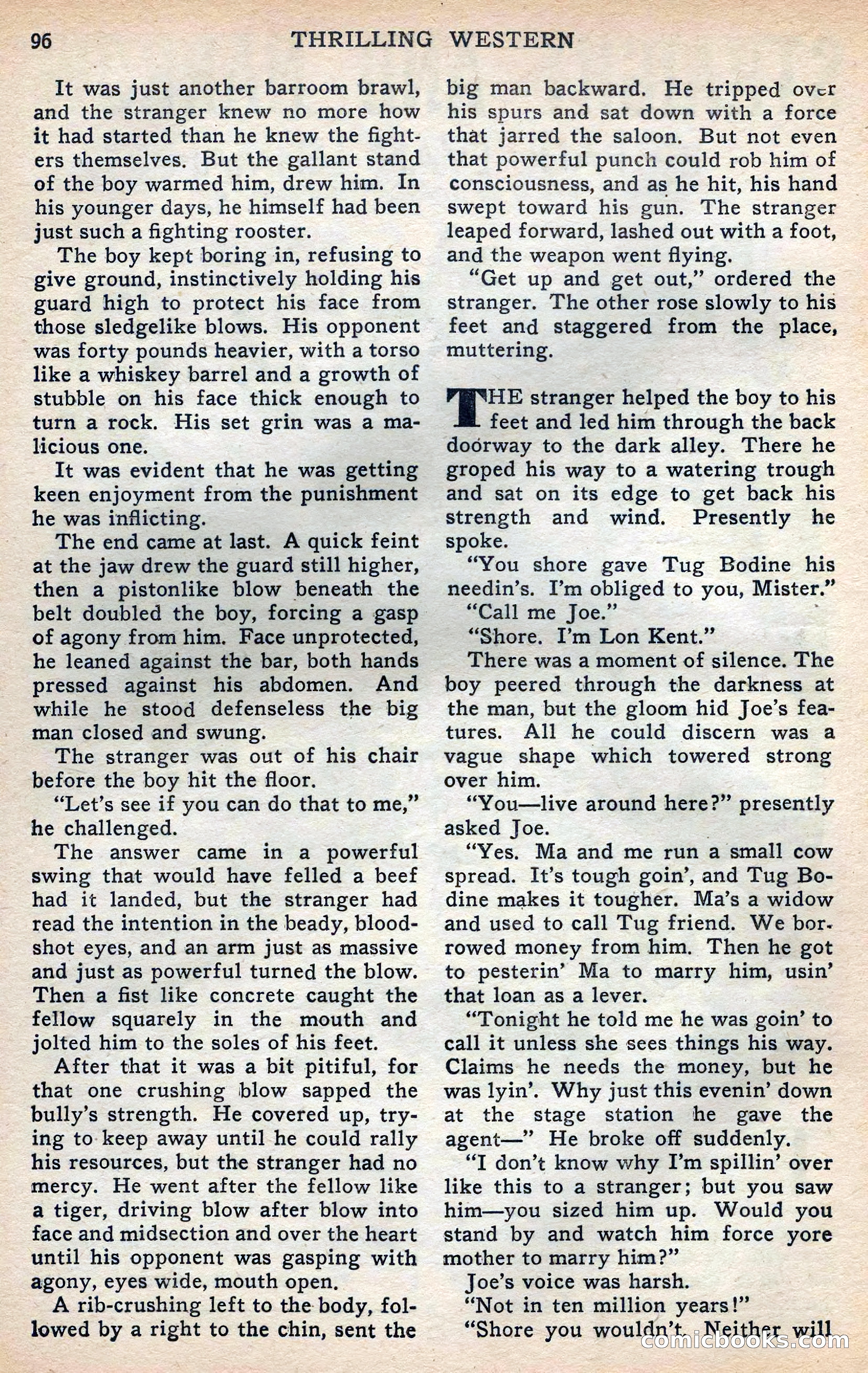 Thrilling Western, Vol. 38, No. 3 — page 97 of 116