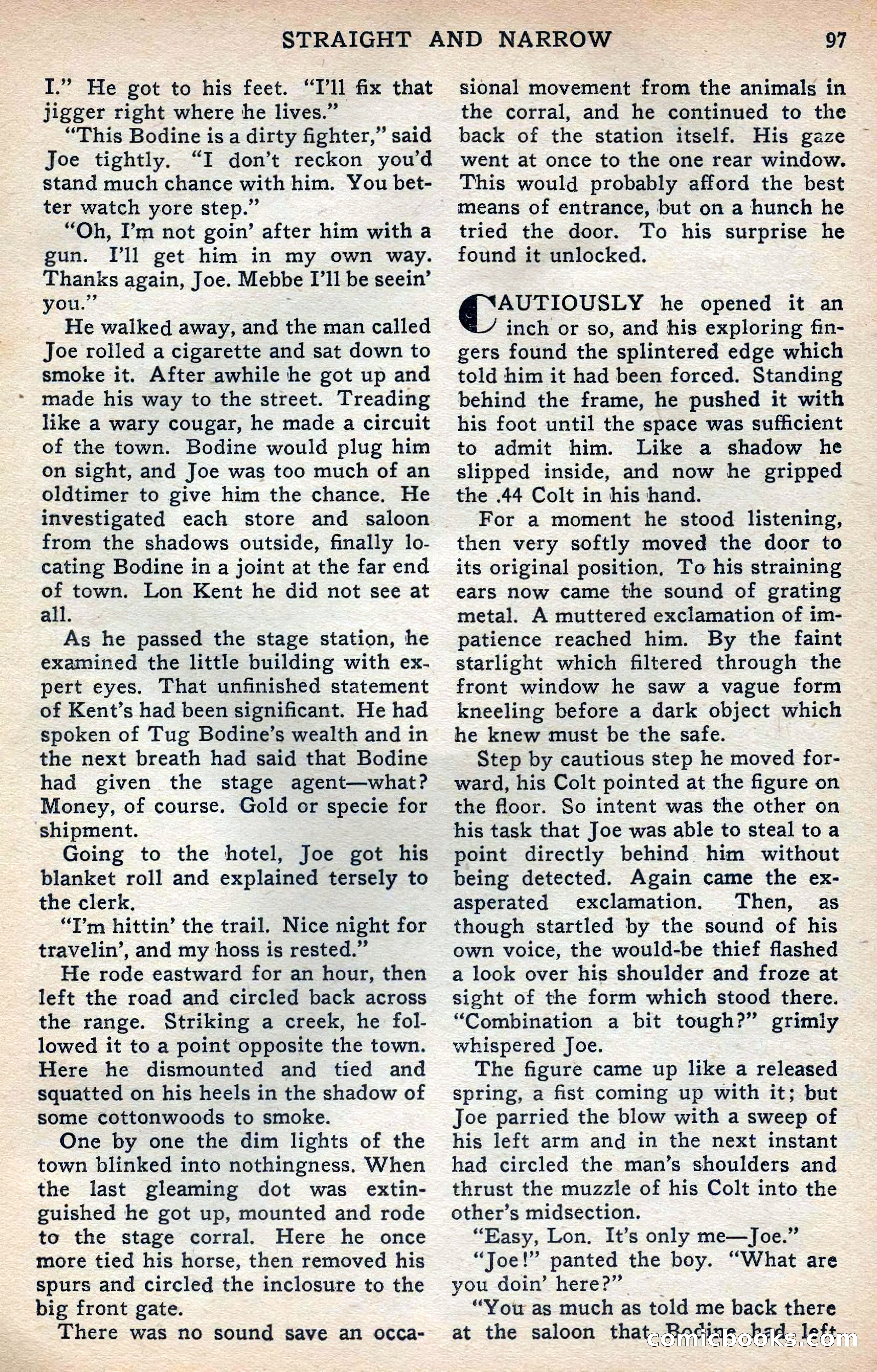Thrilling Western, Vol. 38, No. 3 — page 98 of 116