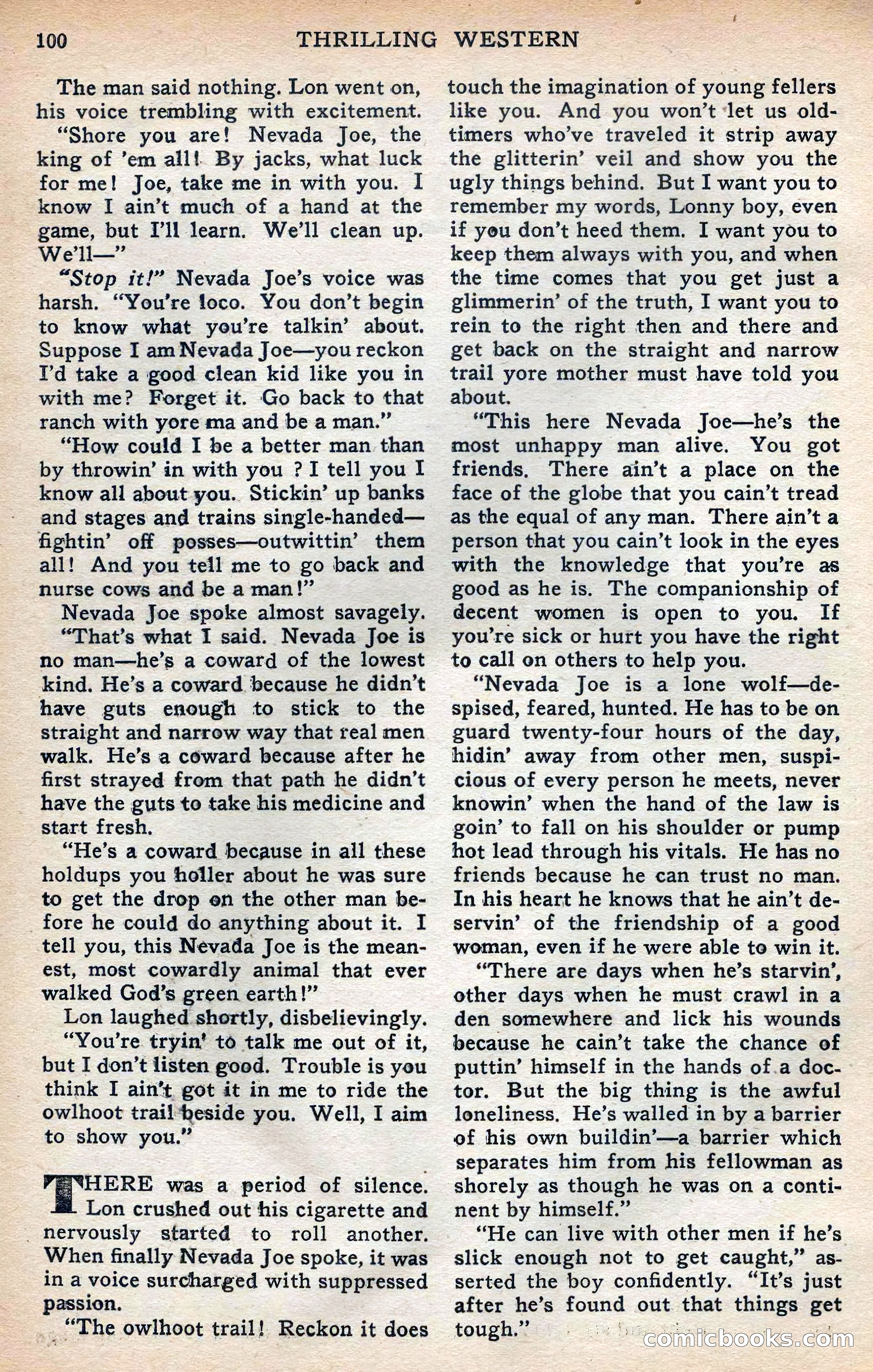 Thrilling Western, Vol. 38, No. 3 — page 101 of 116