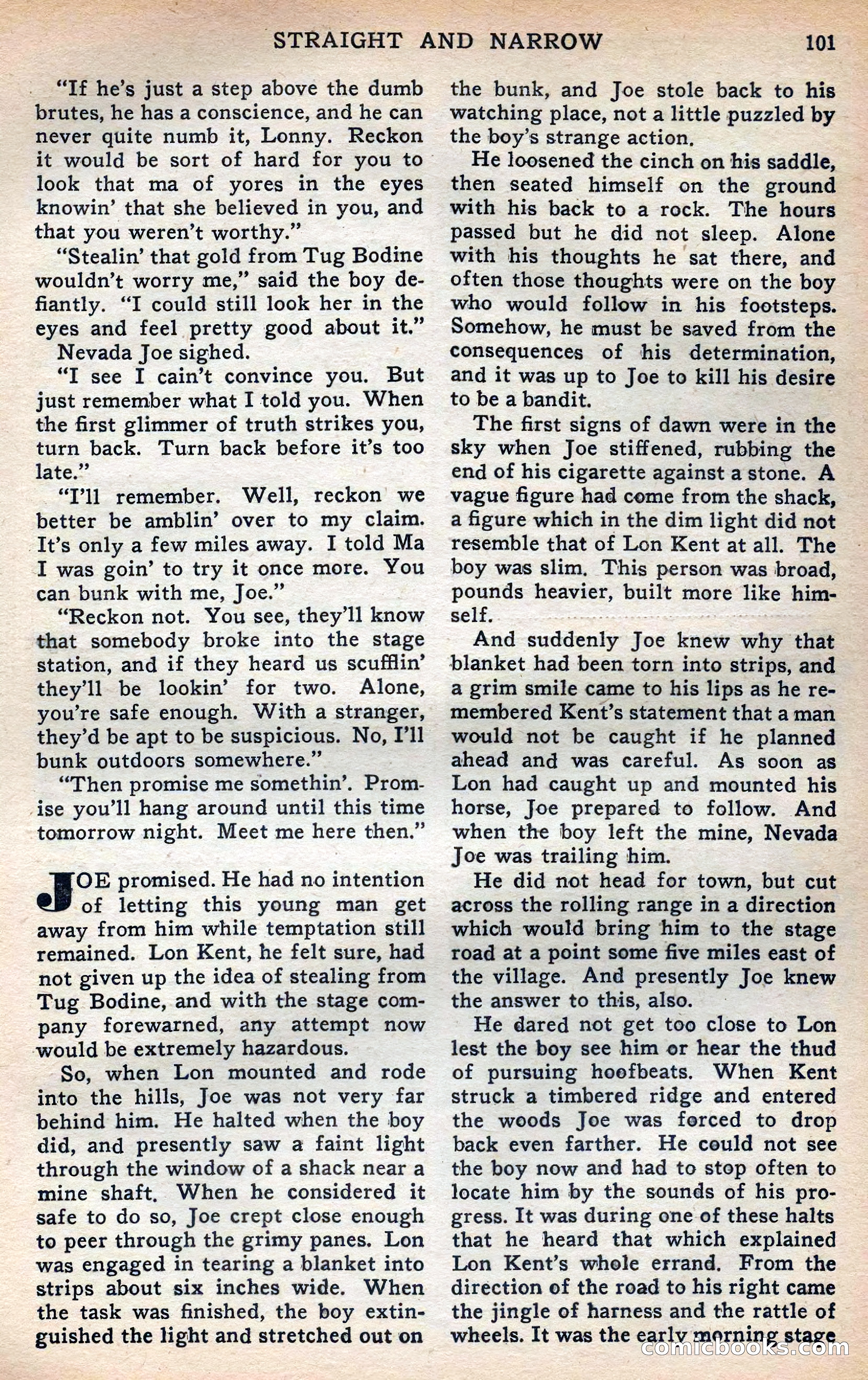 Thrilling Western, Vol. 38, No. 3 — page 102 of 116