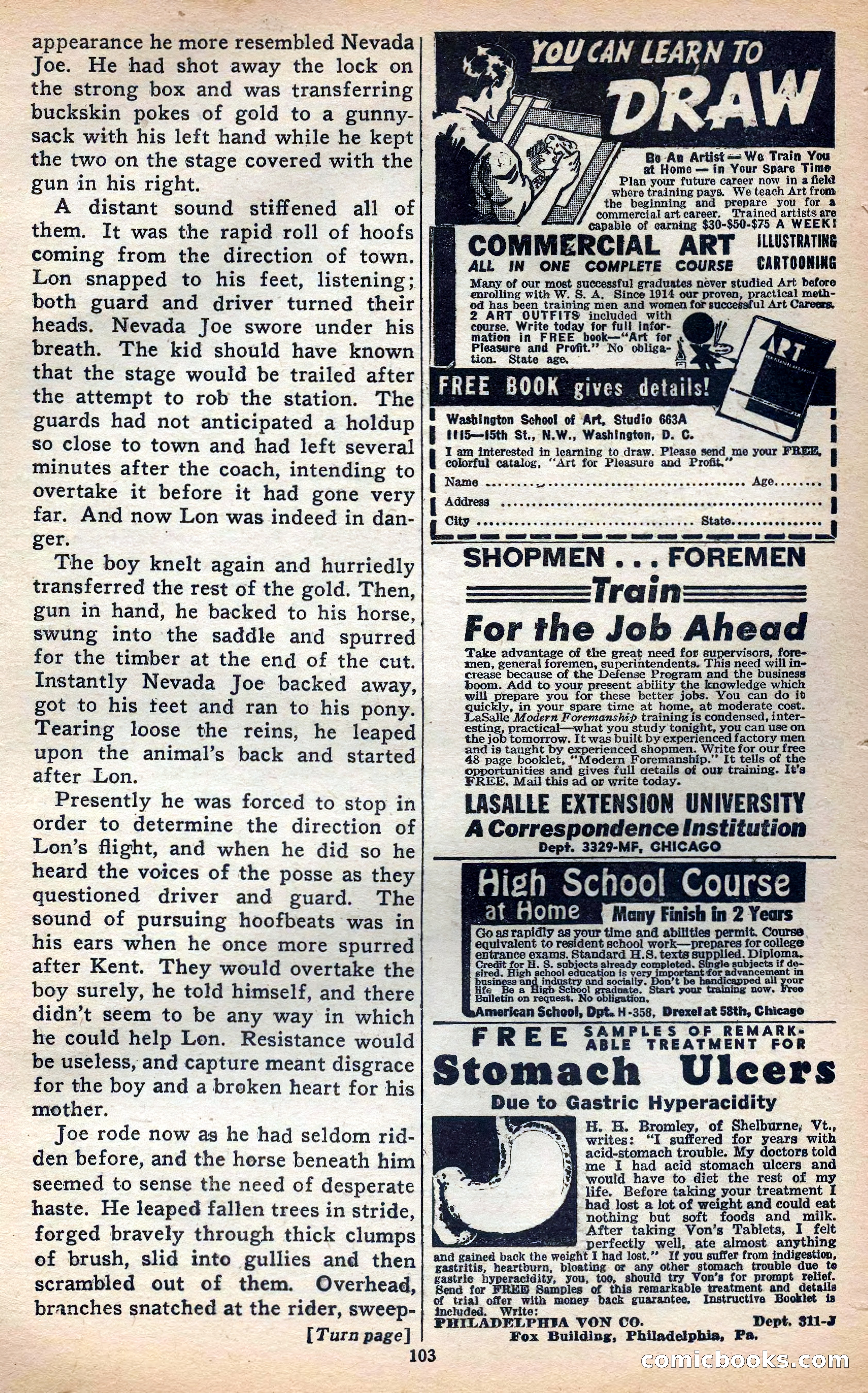 Thrilling Western, Vol. 38, No. 3 — page 104 of 116
