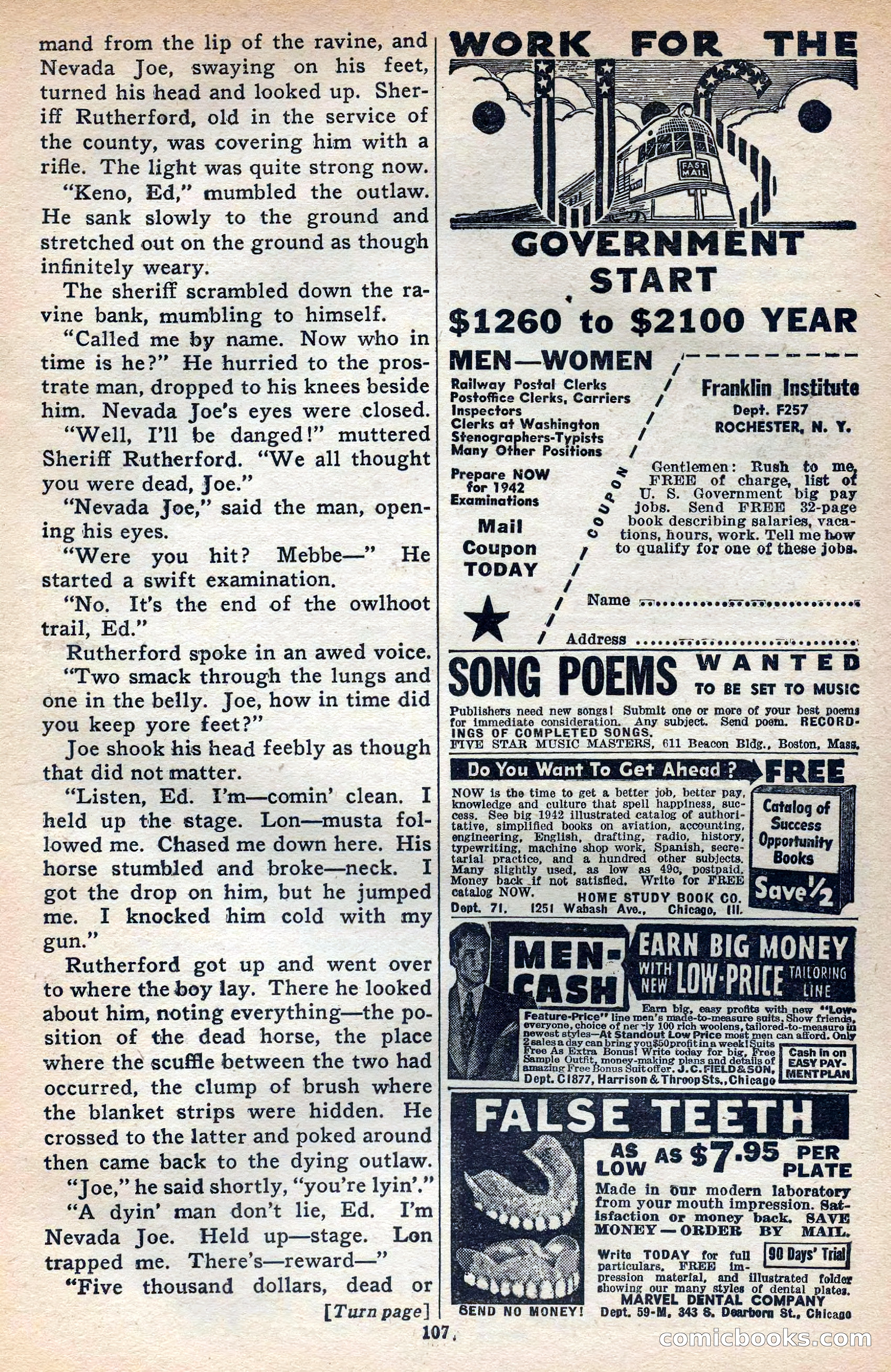 Thrilling Western, Vol. 38, No. 3 — page 108 of 116