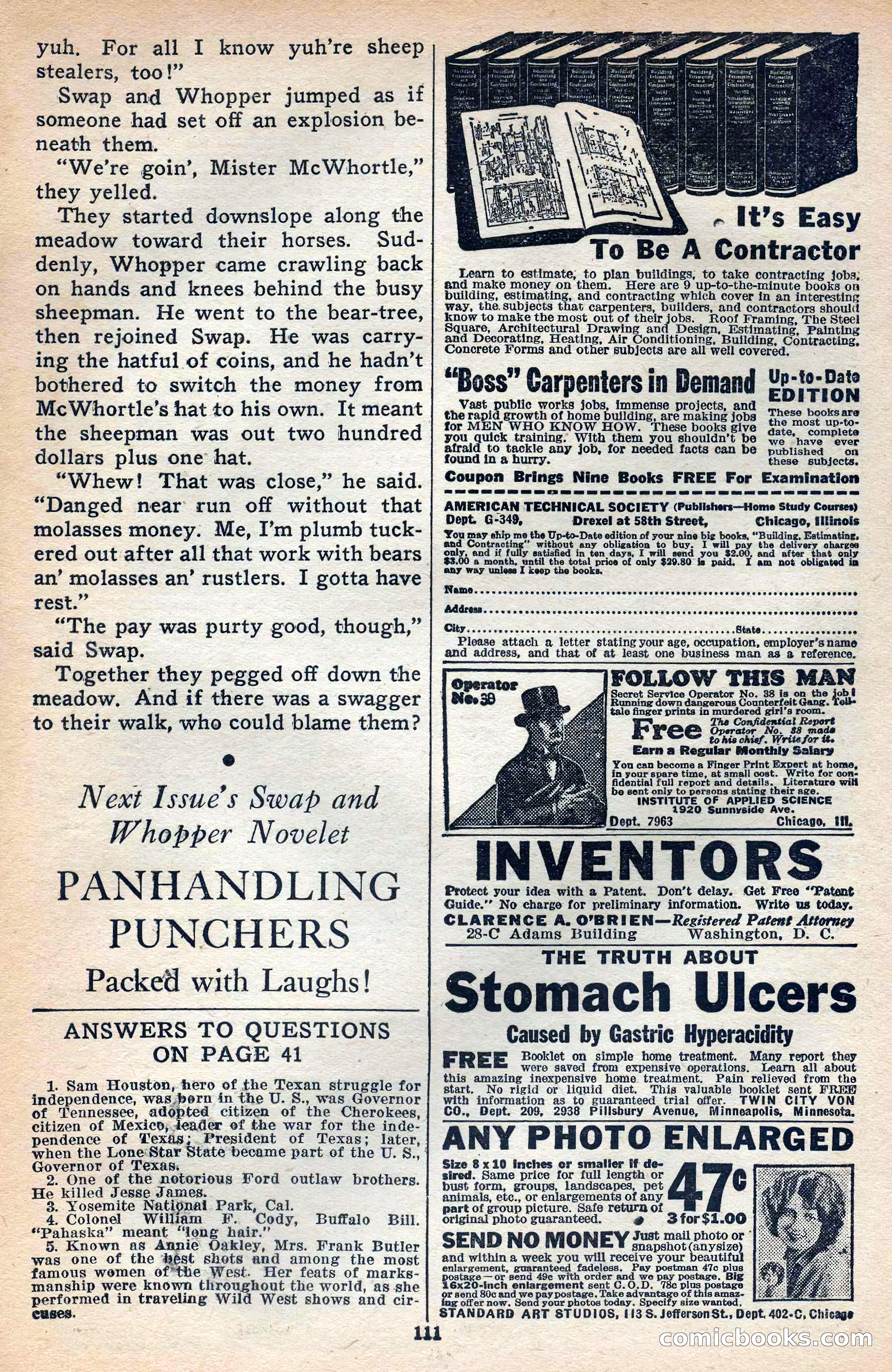 Thrilling Western, Vol. 38, No. 3 — page 112 of 116