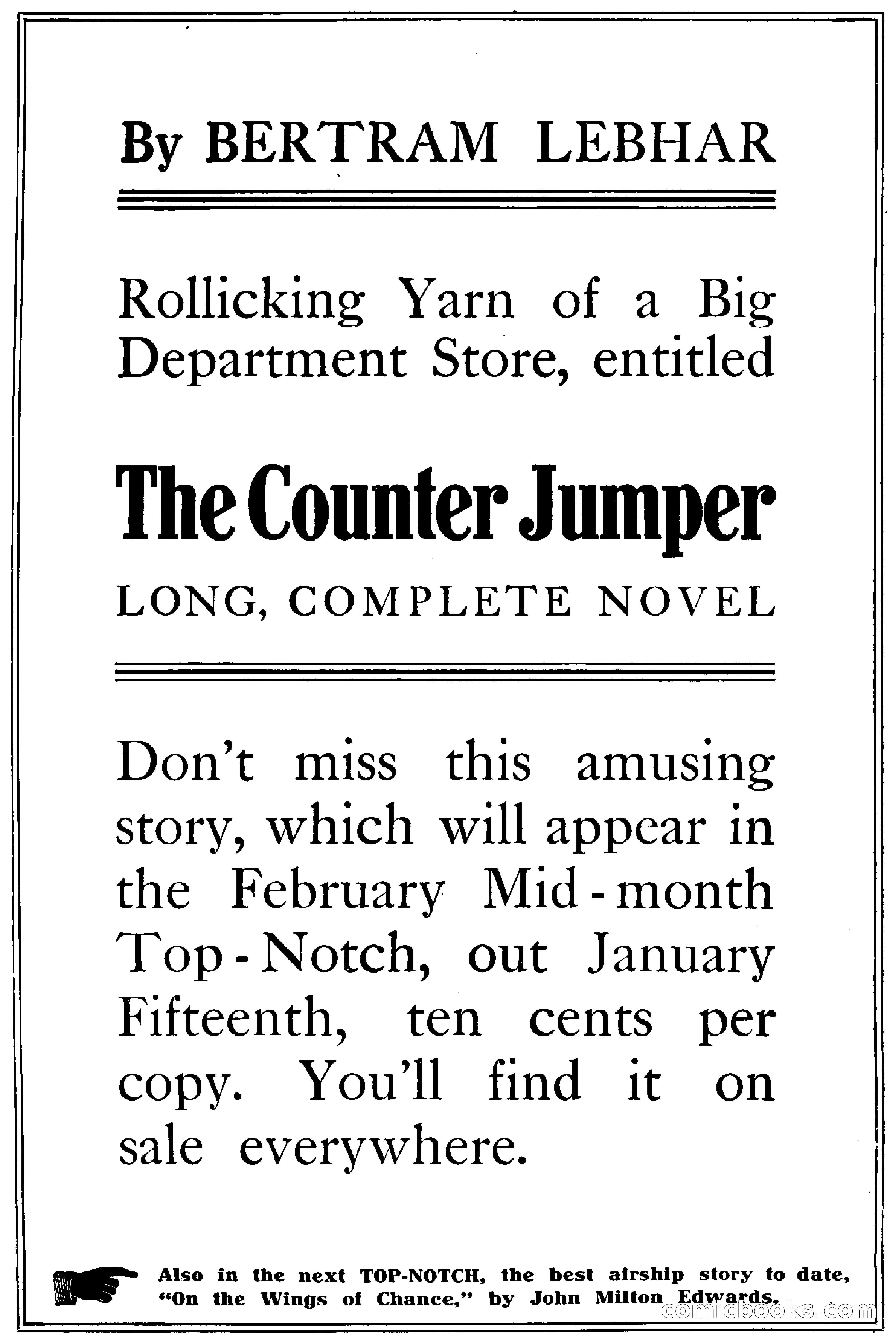 Top-Notch Magazine, February 1912 — page 2 of 204