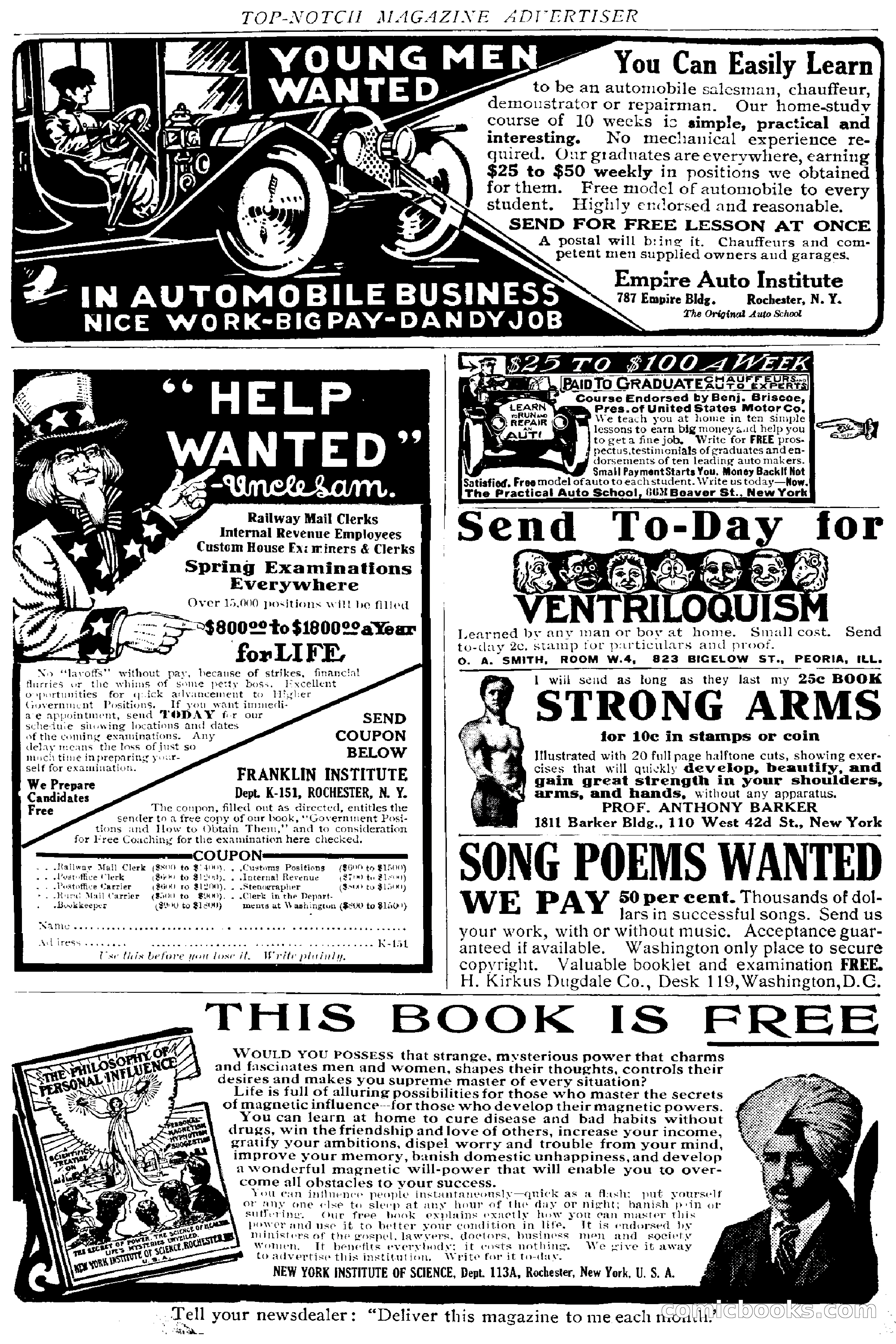Top-Notch Magazine, February 1912 — page 6 of 204