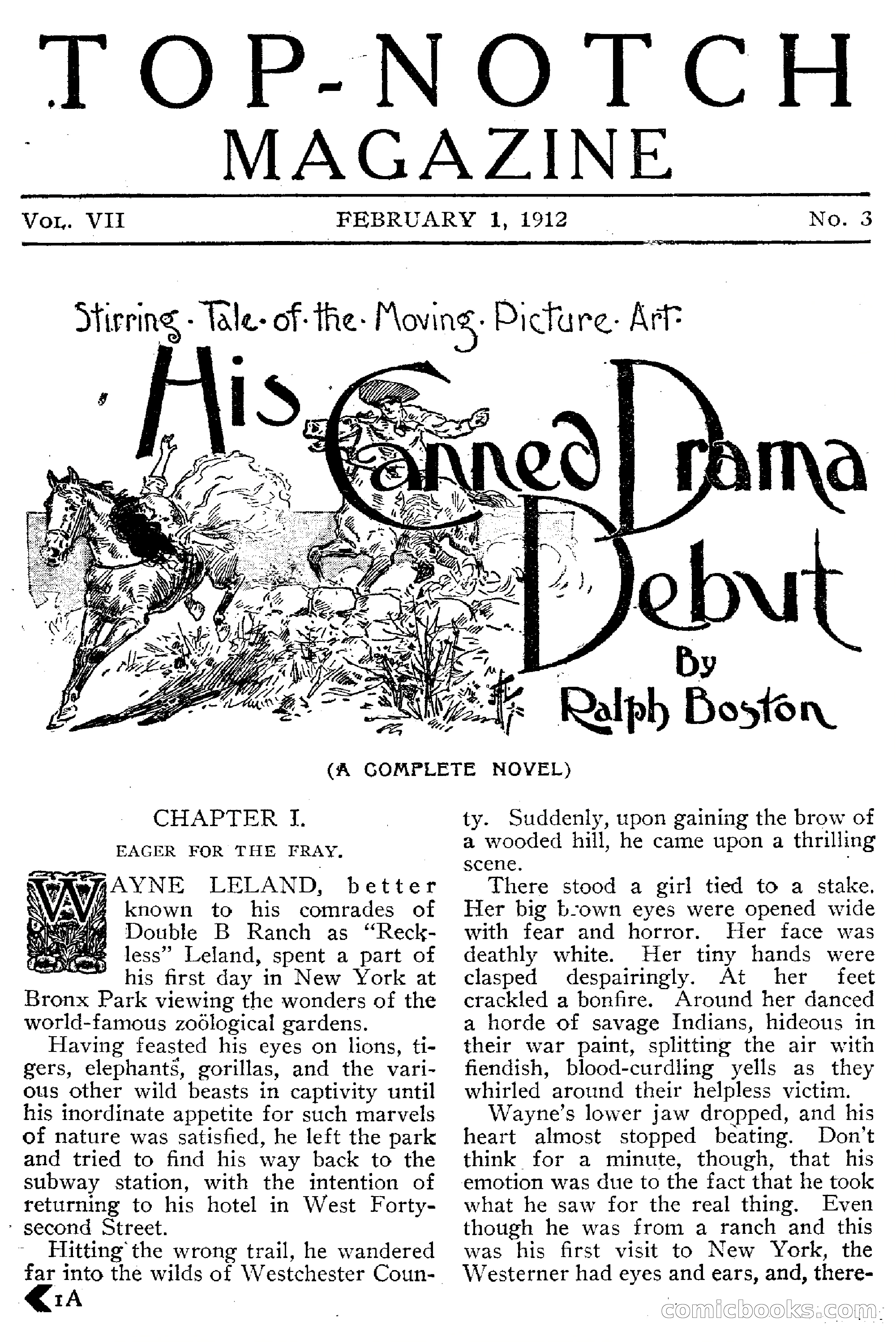 Top-Notch Magazine, February 1912 — page 7 of 204