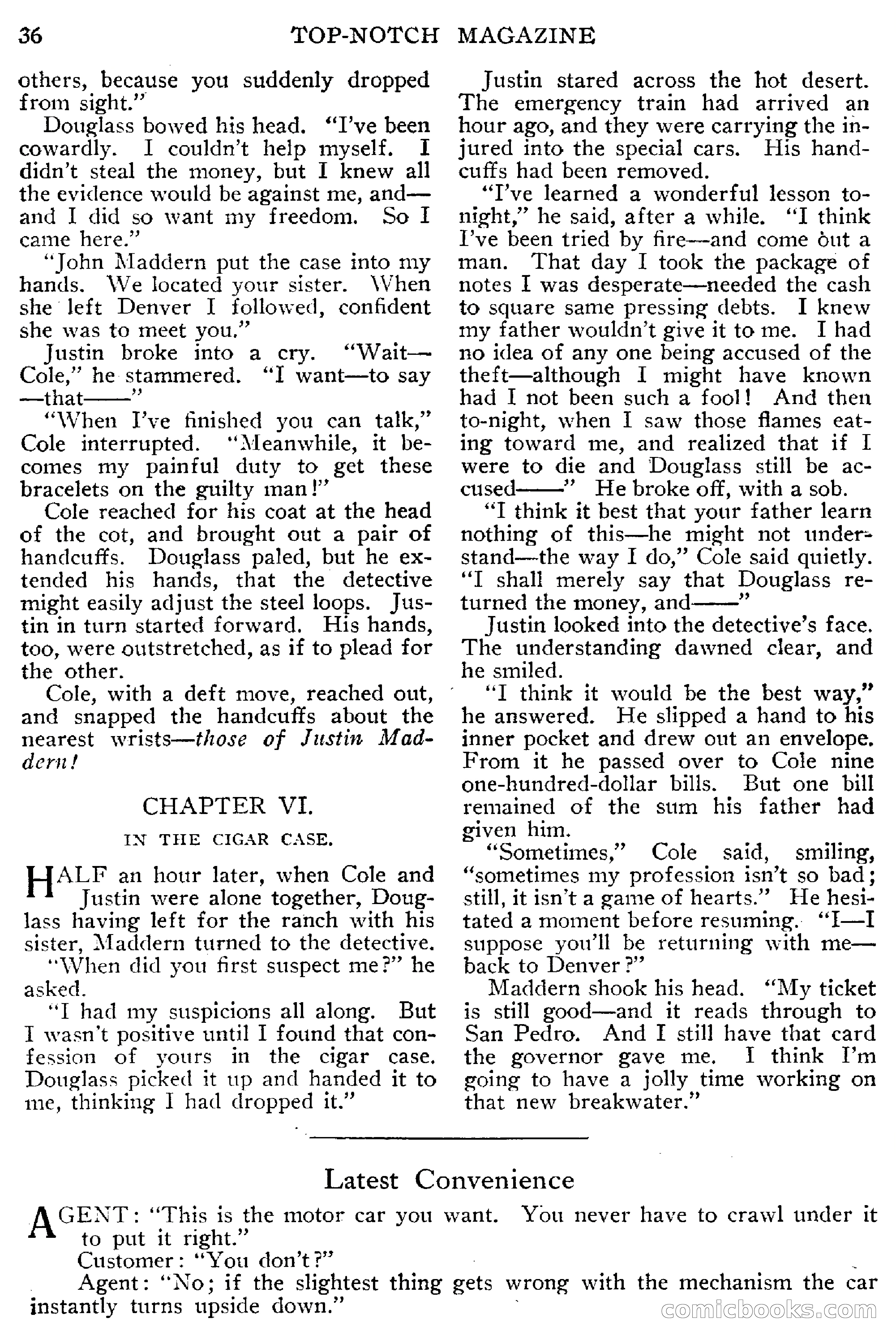 Top-Notch Magazine, February 1912 — page 42 of 204