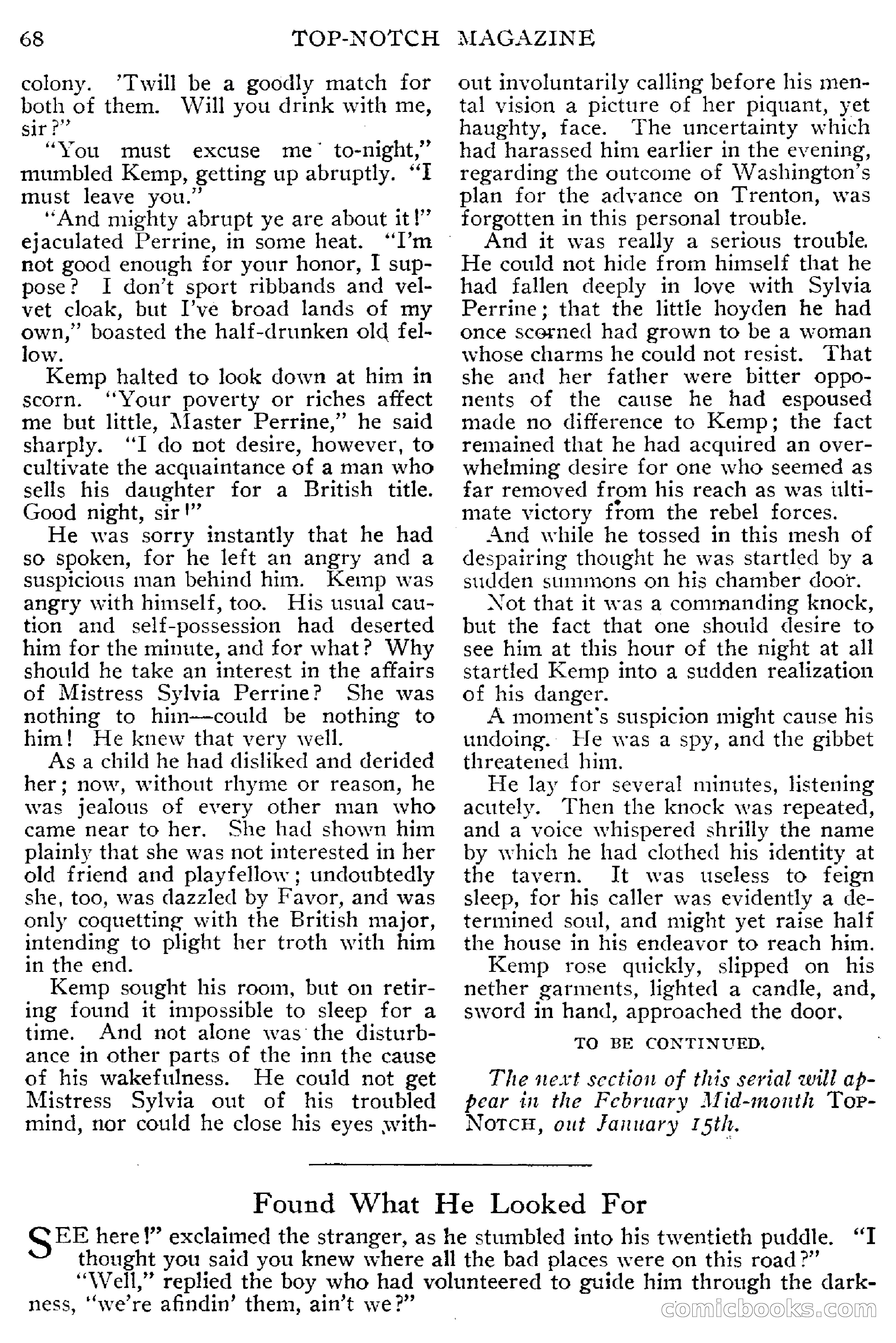 Top-Notch Magazine, February 1912 — page 74 of 204