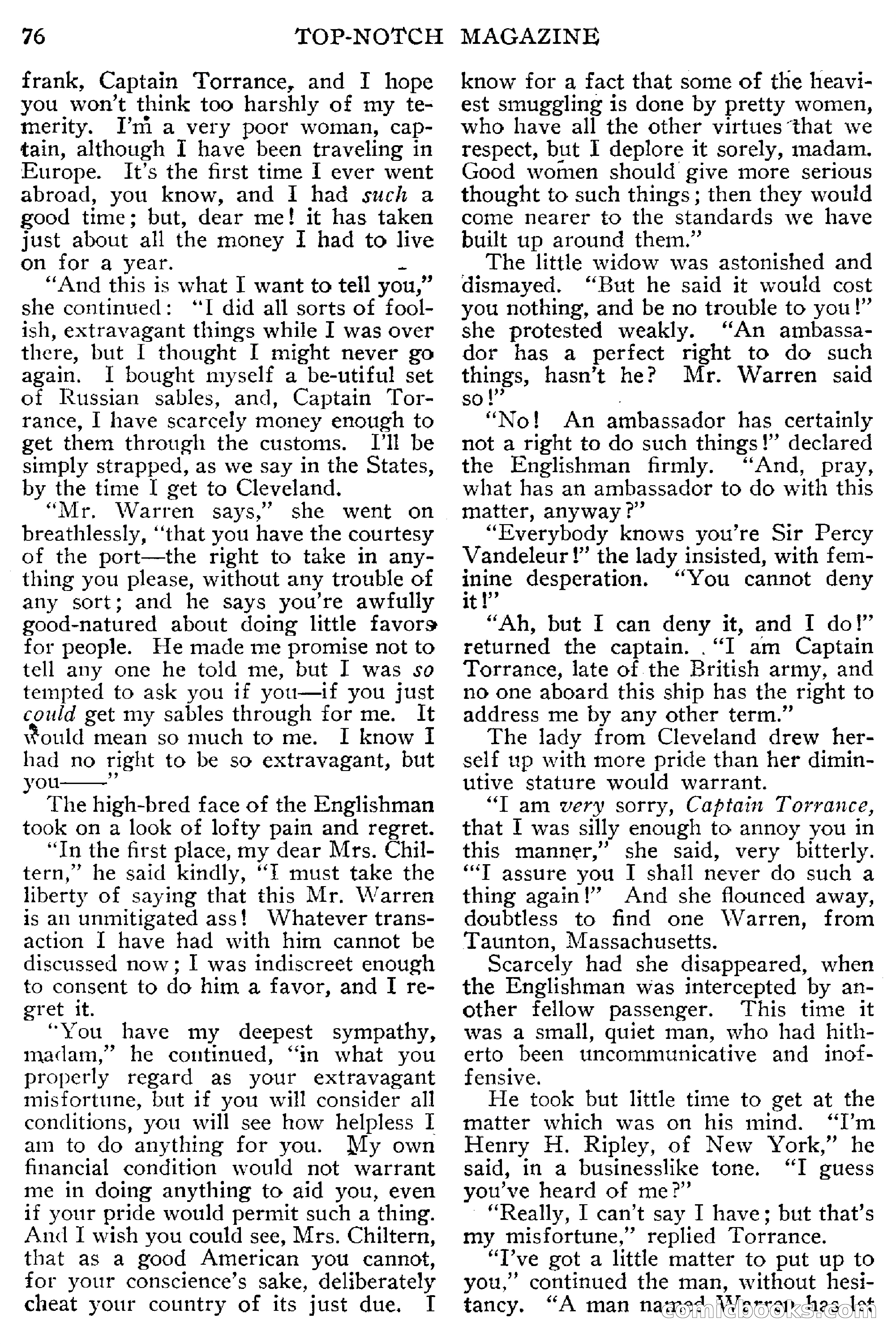 Top-Notch Magazine, February 1912 — page 82 of 204