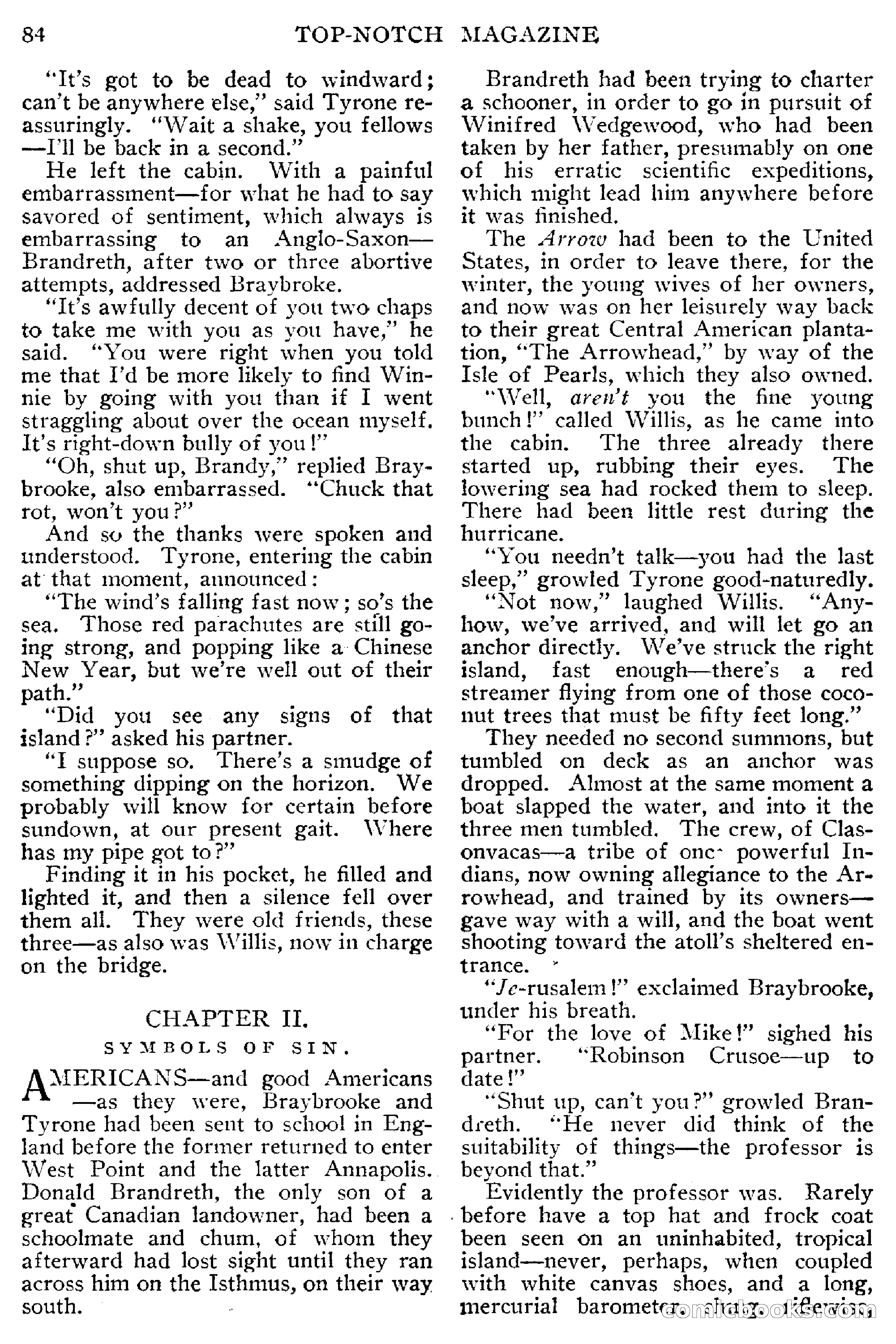 Top-Notch Magazine, February 1912 — page 90 of 204