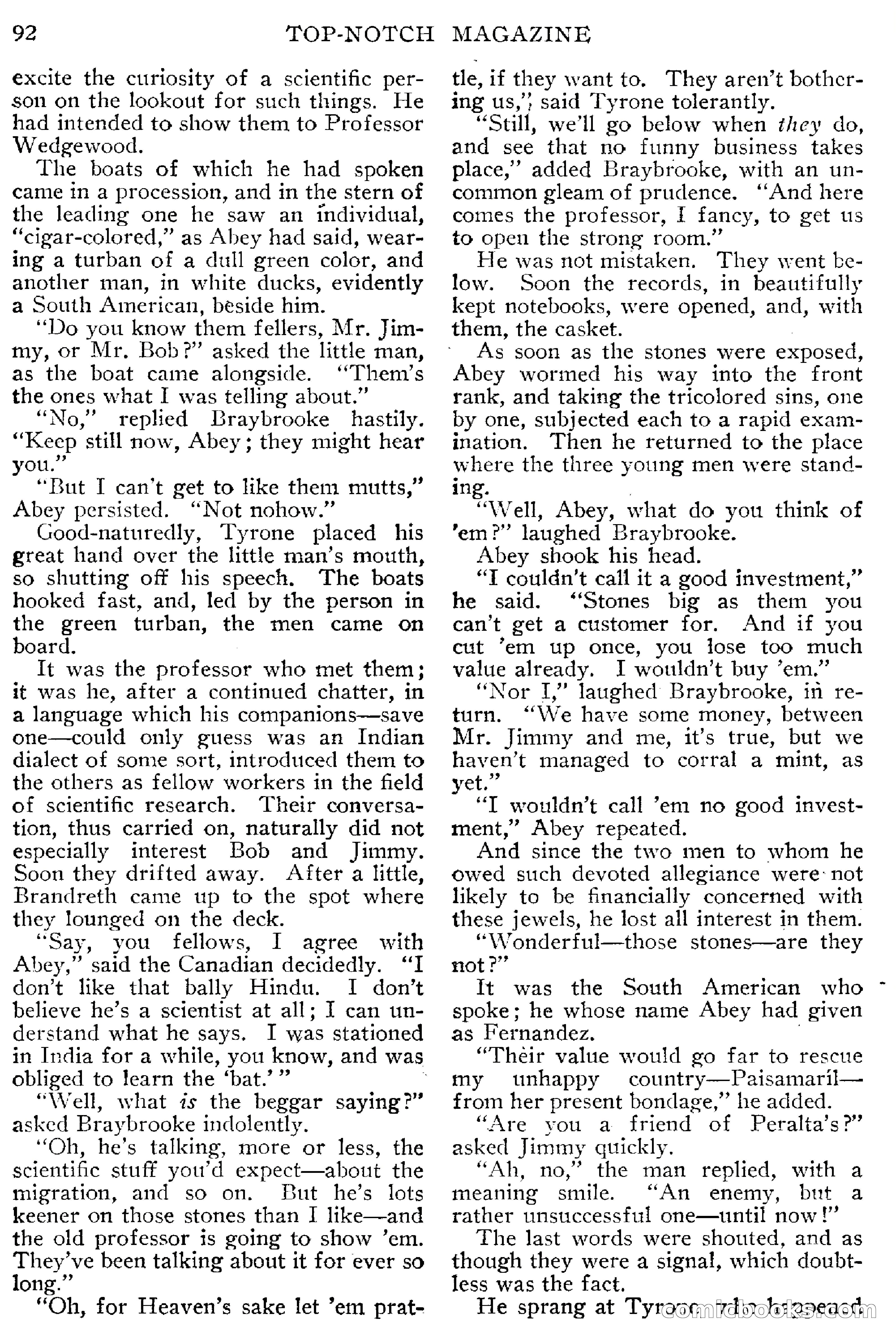 Top-Notch Magazine, February 1912 — page 98 of 204