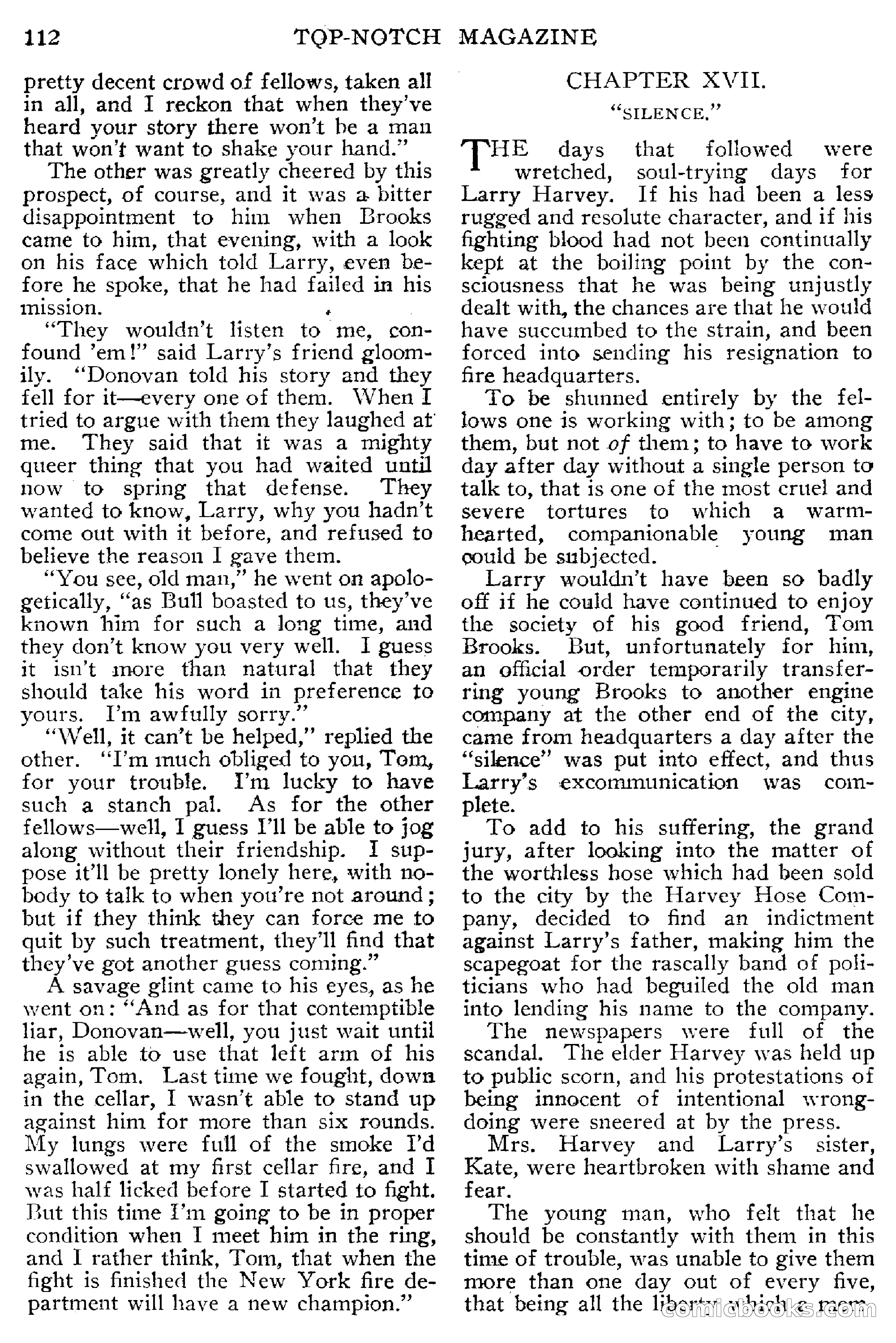 Top-Notch Magazine, February 1912 — page 118 of 204