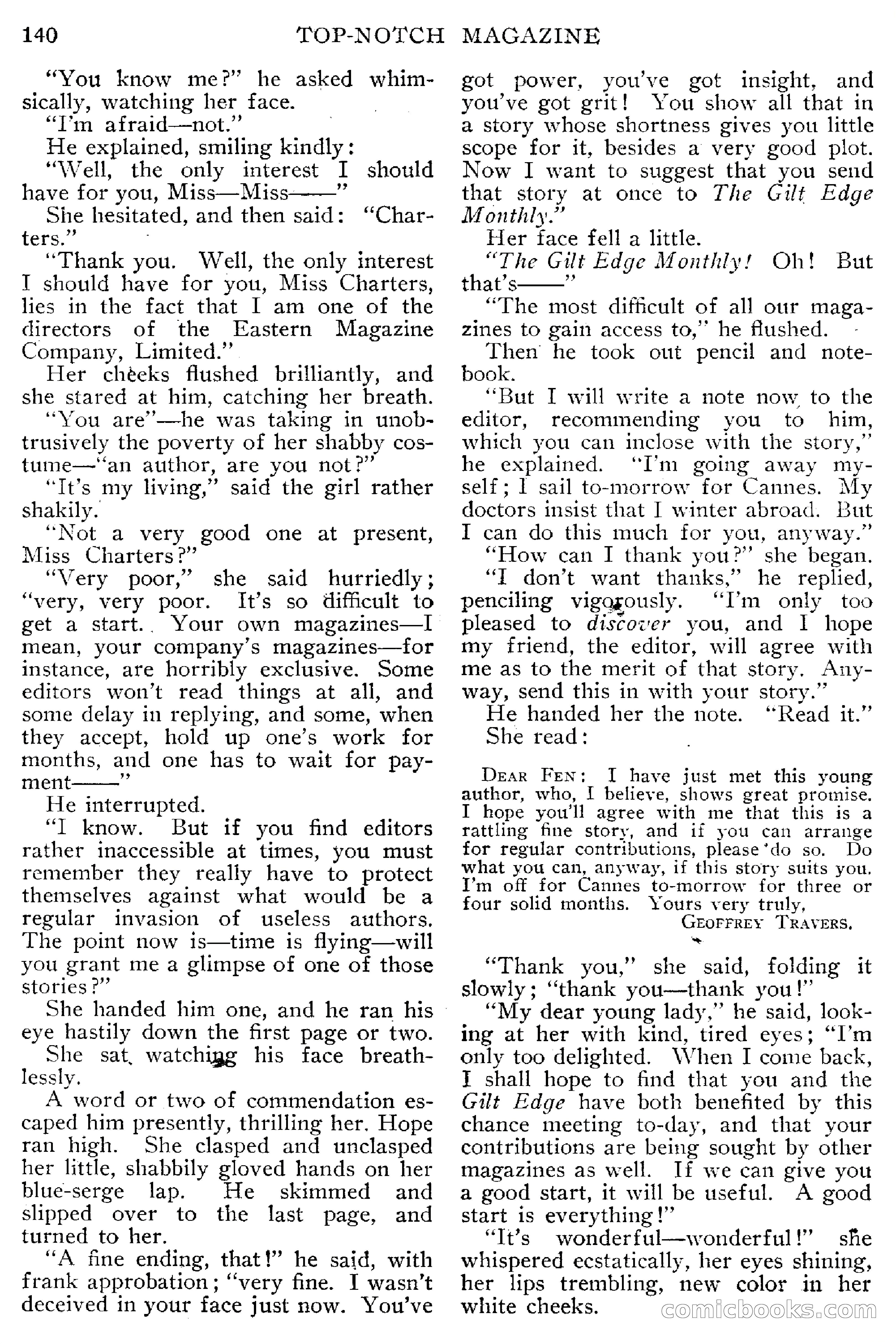 Top-Notch Magazine, February 1912 — page 146 of 204
