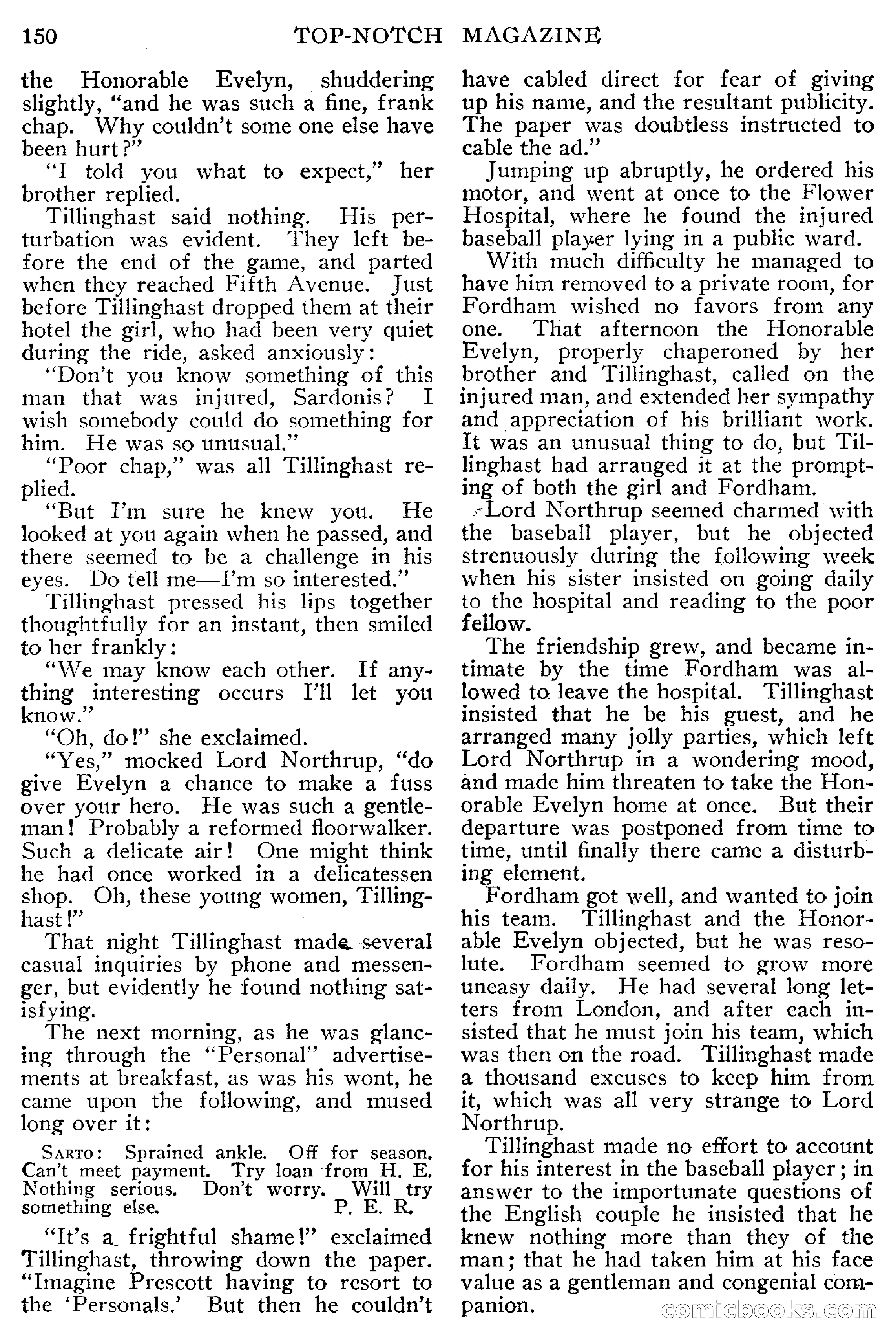 Top-Notch Magazine, February 1912 — page 156 of 204