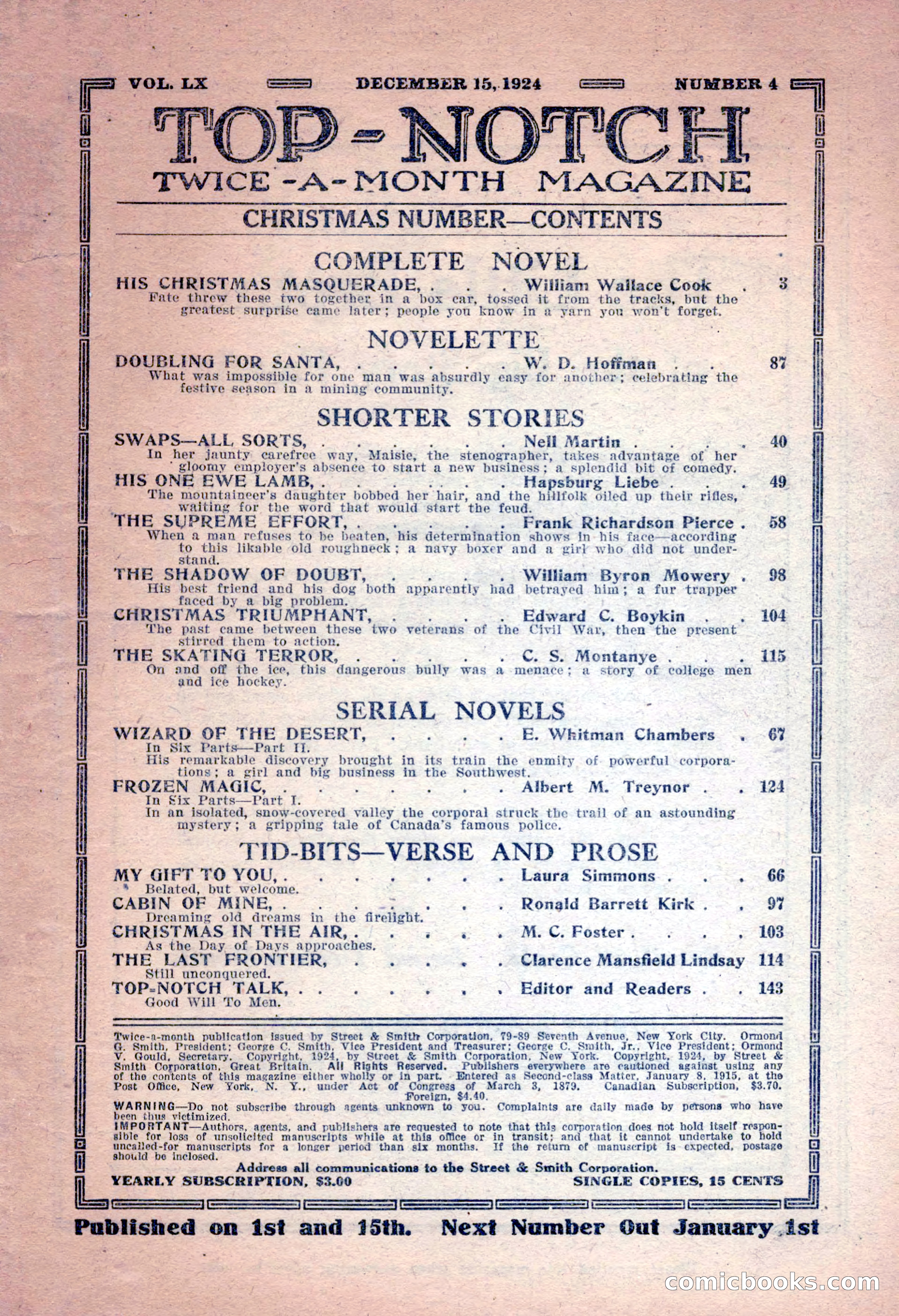 Top-Notch Magazine, December 15, 1924 — page 3 of 148