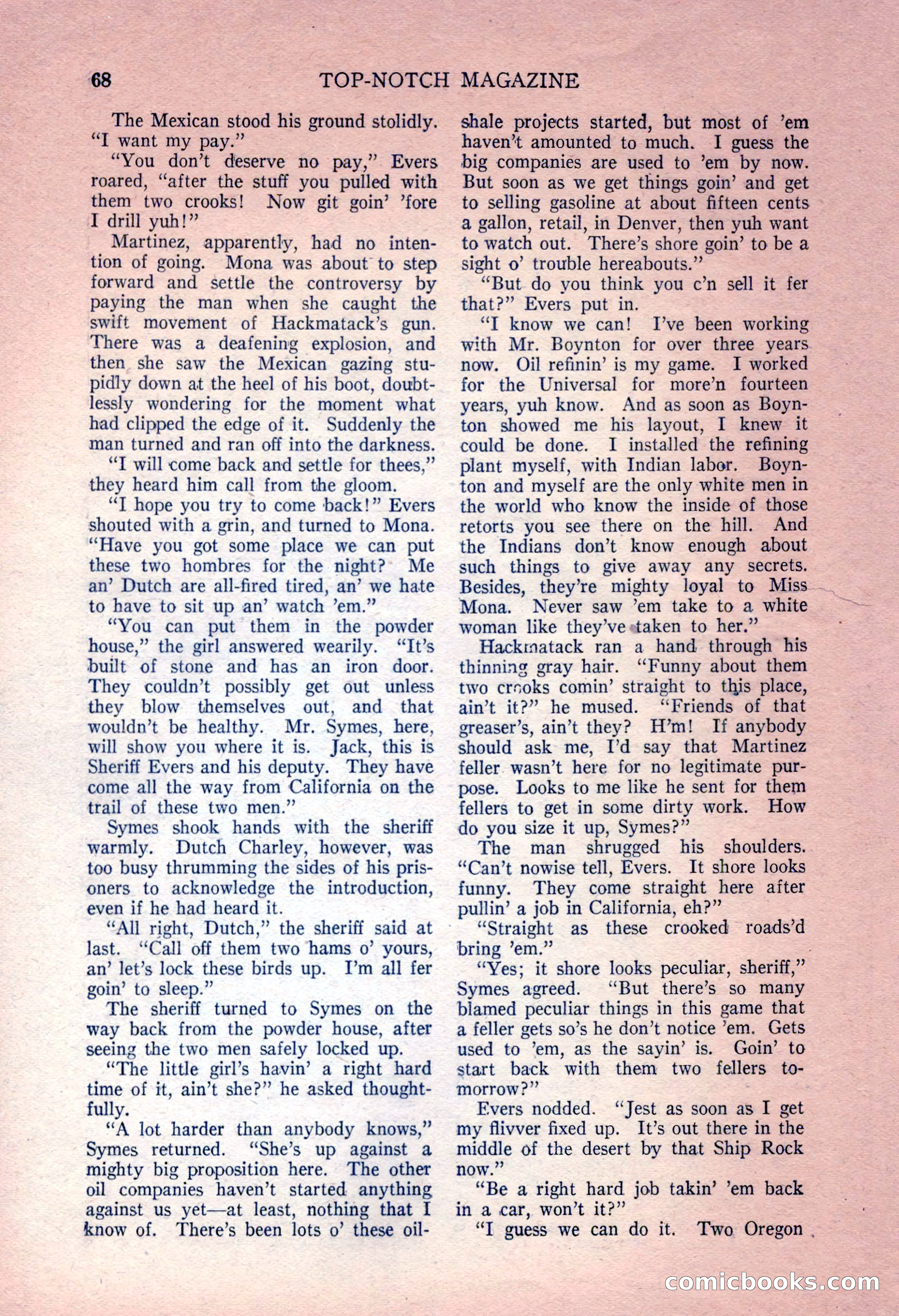Top-Notch Magazine, December 15, 1924 — page 70 of 148
