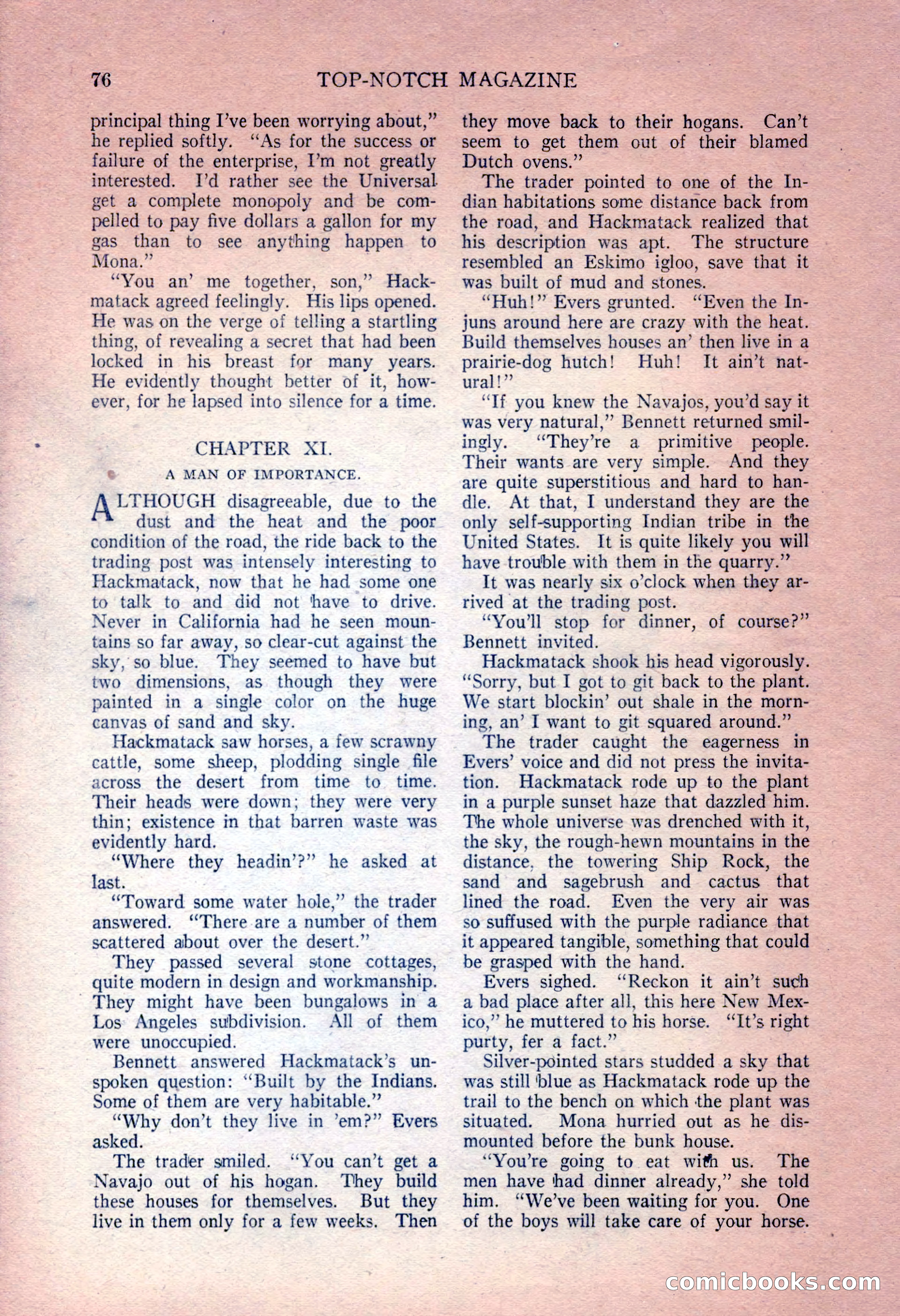 Top-Notch Magazine, December 15, 1924 — page 78 of 148