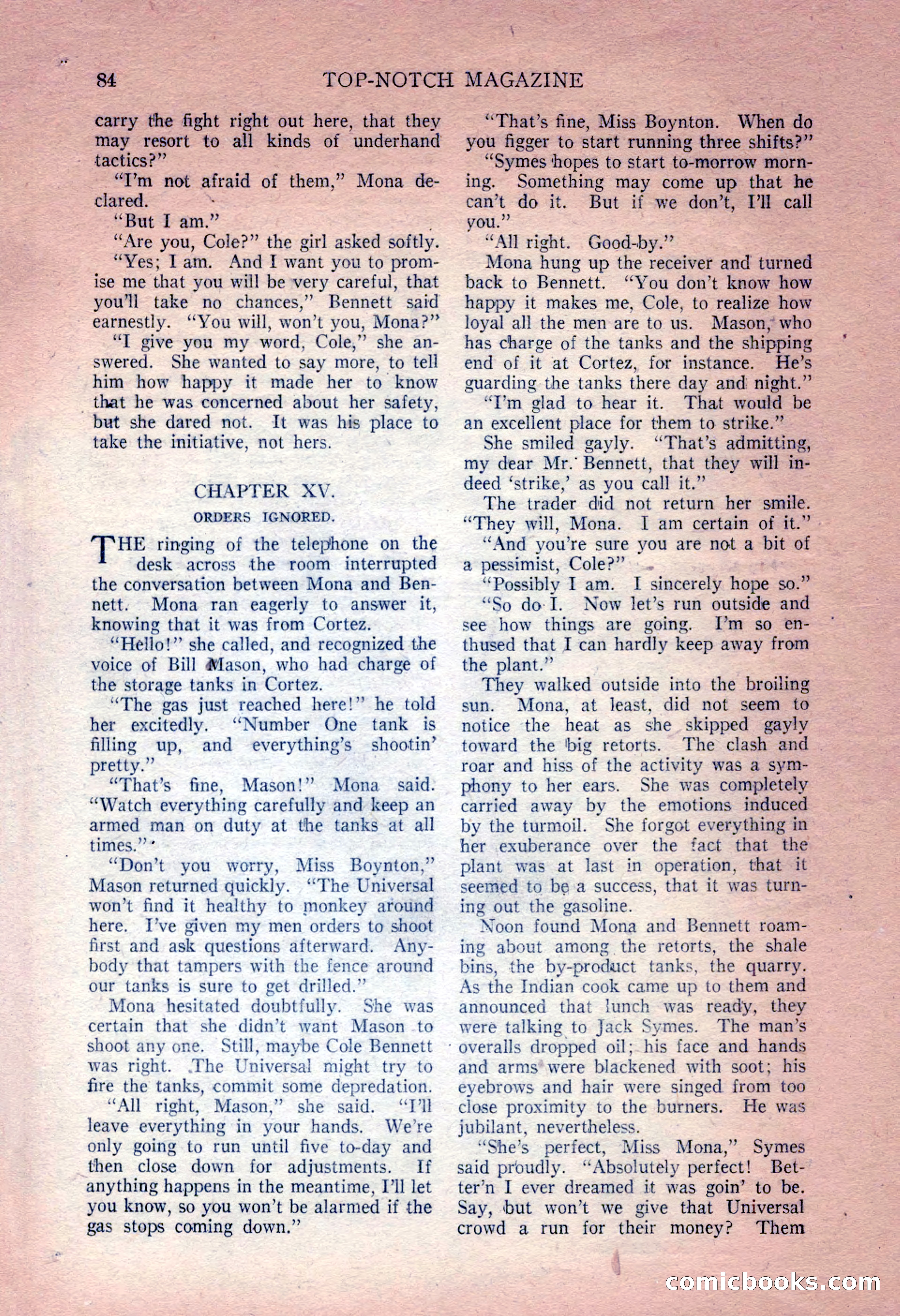 Top-Notch Magazine, December 15, 1924 — page 86 of 148