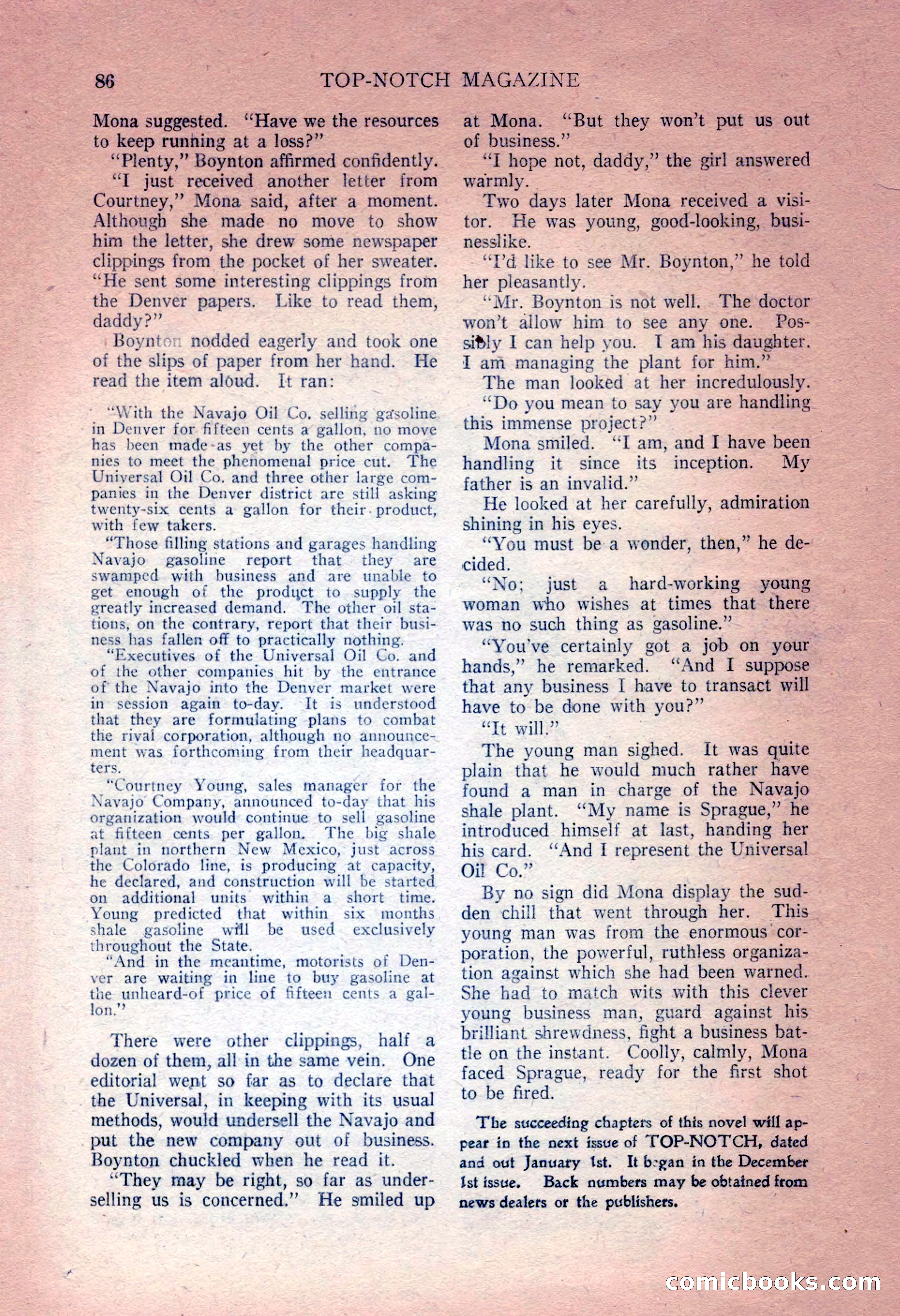 Top-Notch Magazine, December 15, 1924 — page 88 of 148