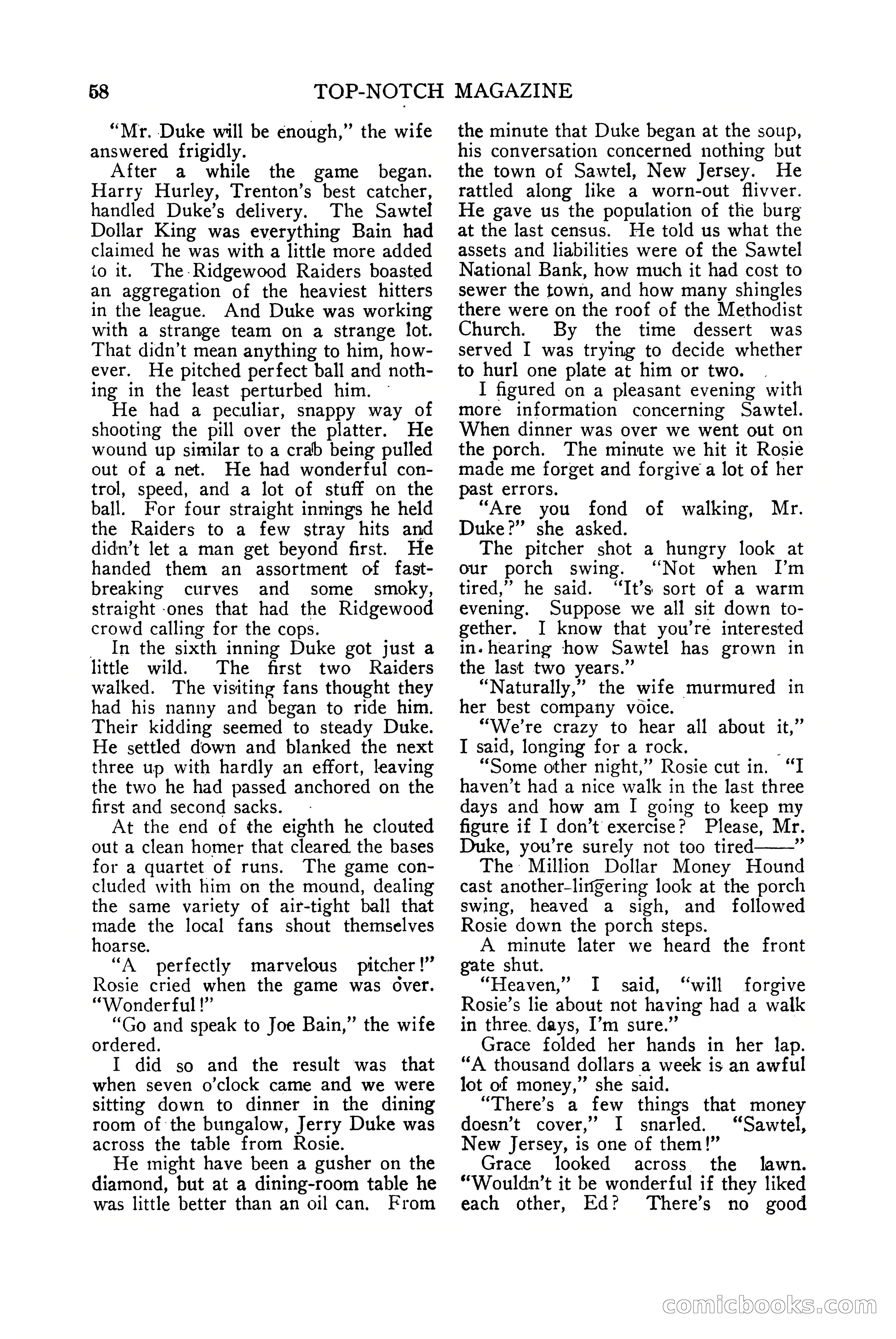 Top-Notch Magazine, July 15, 1922 — page 60 of 148
