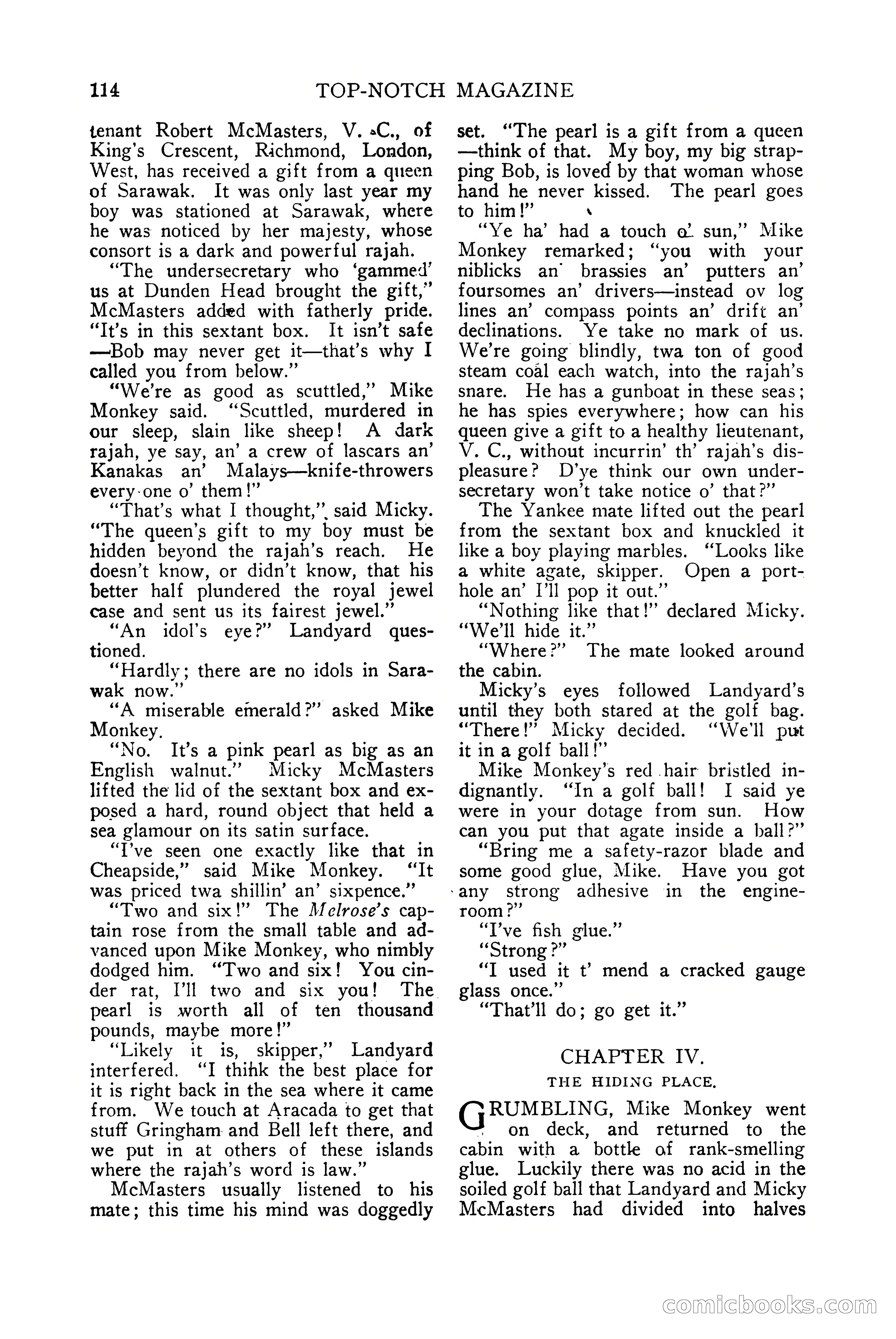 Top-Notch Magazine, July 15, 1922 — page 116 of 148
