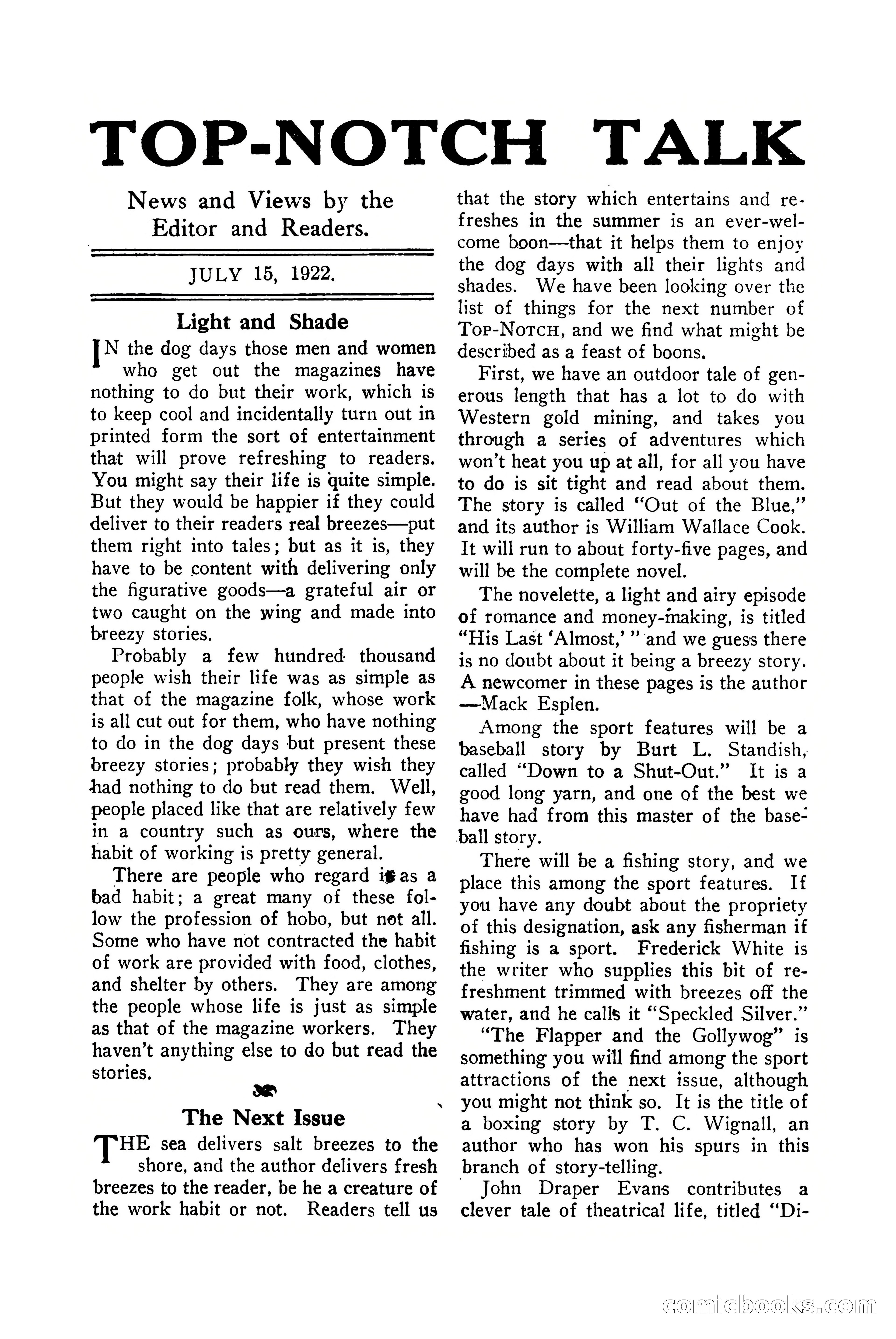 Top-Notch Magazine, July 15, 1922 — page 144 of 148