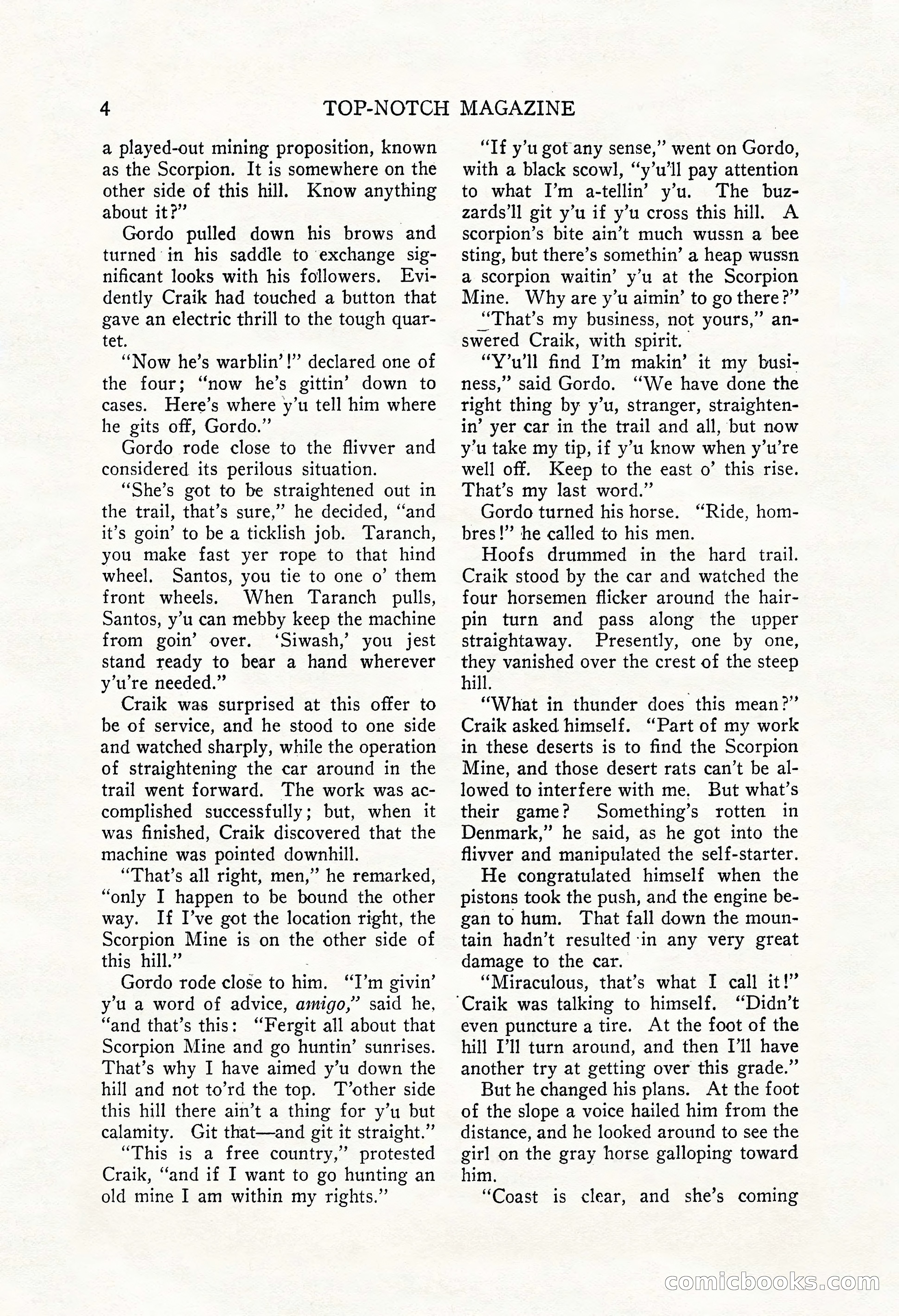 Top-Notch Magazine, December 1, 1926 — page 22 of 174
