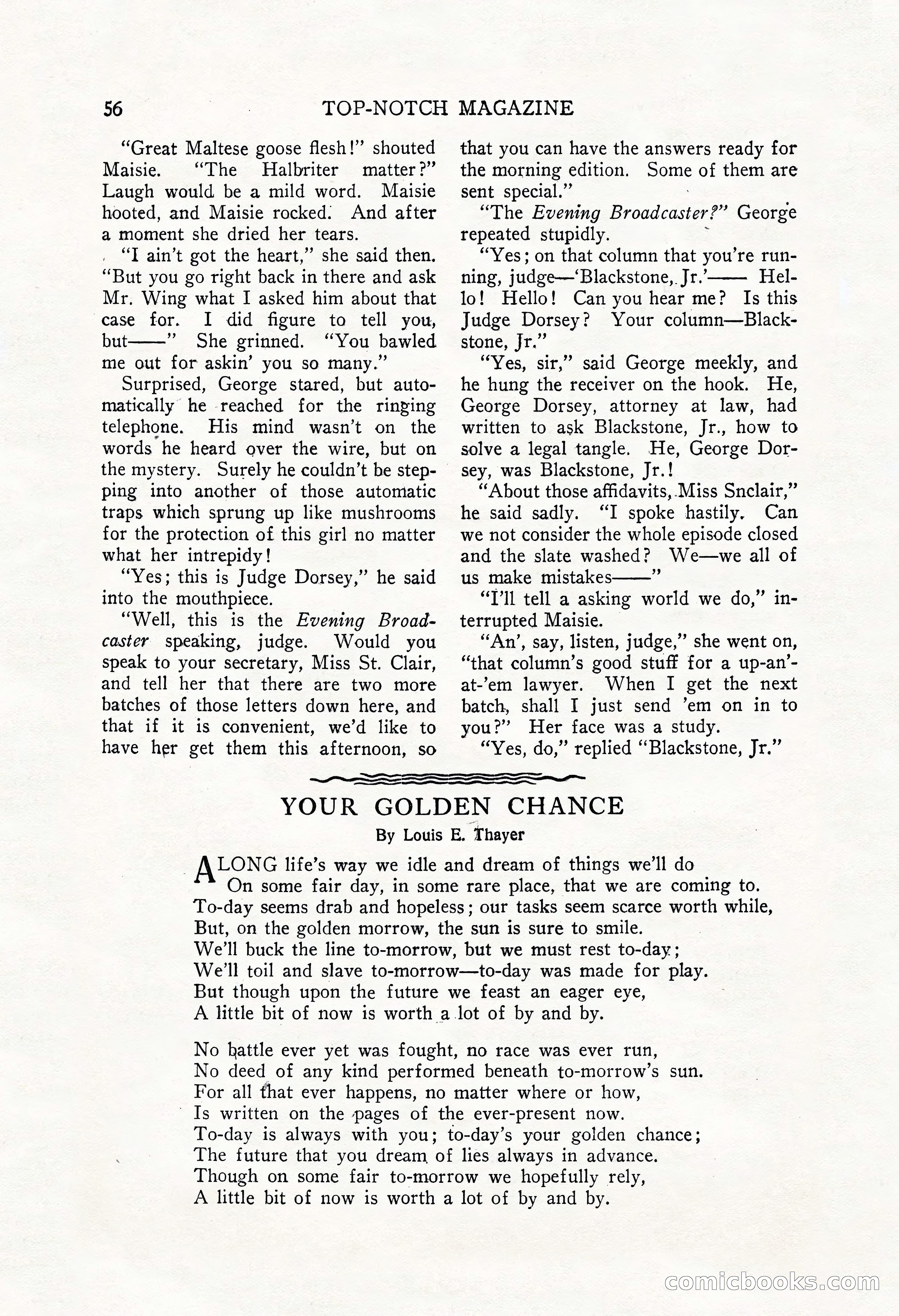 Top-Notch Magazine, December 1, 1926 — page 74 of 174