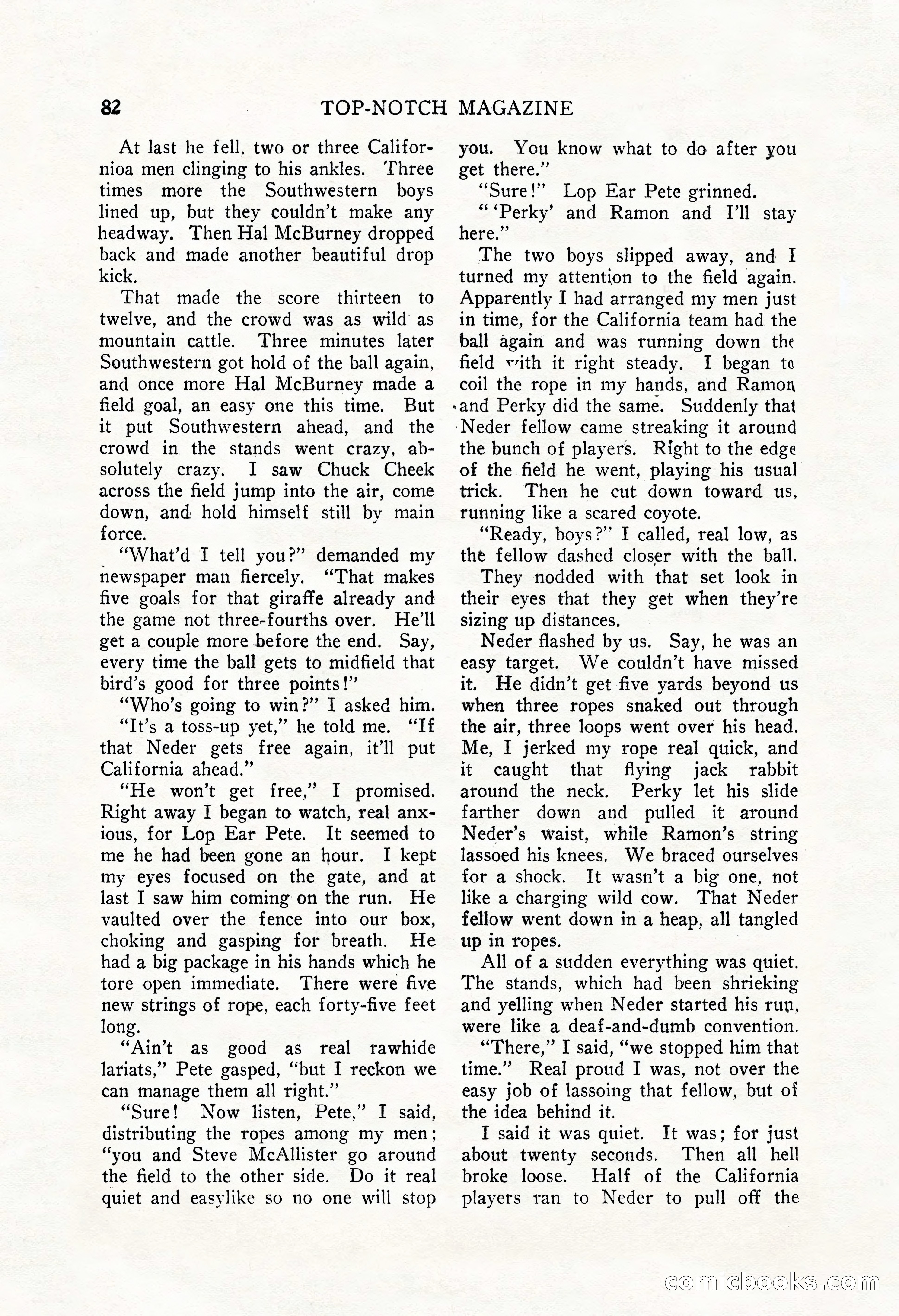 Top-Notch Magazine, December 1, 1926 — page 100 of 174
