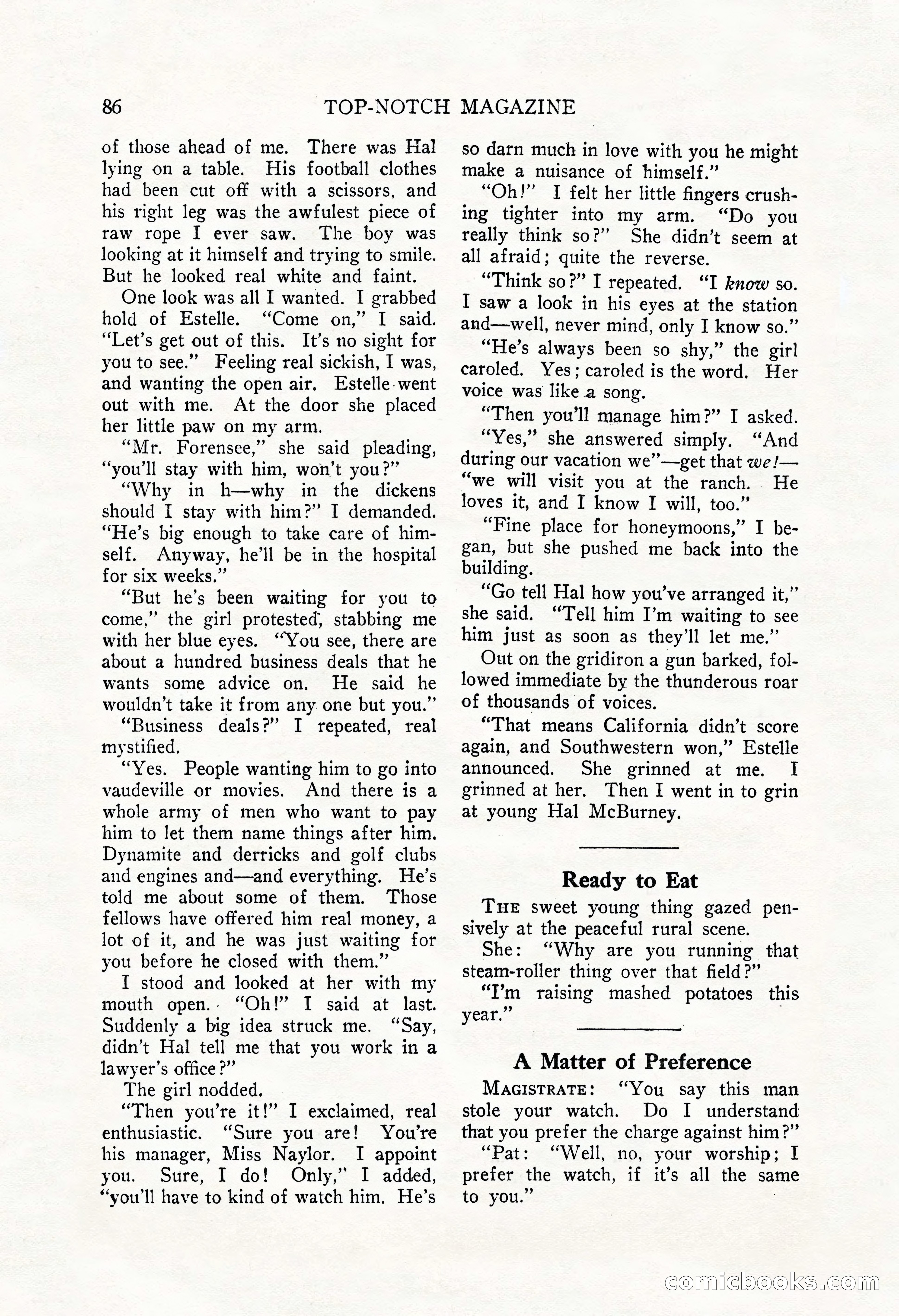 Top-Notch Magazine, December 1, 1926 — page 104 of 174