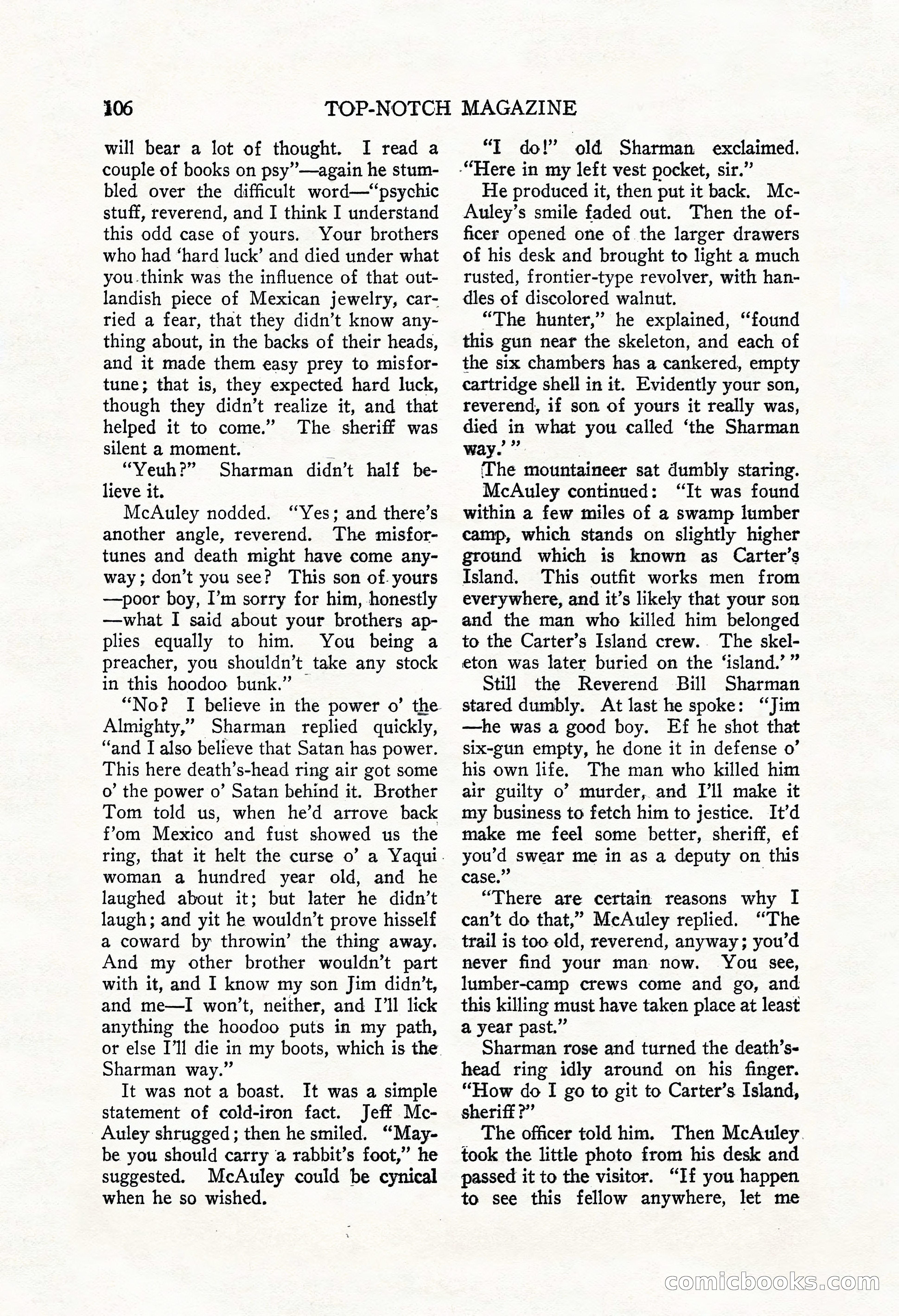 Top-Notch Magazine, December 1, 1926 — page 124 of 174