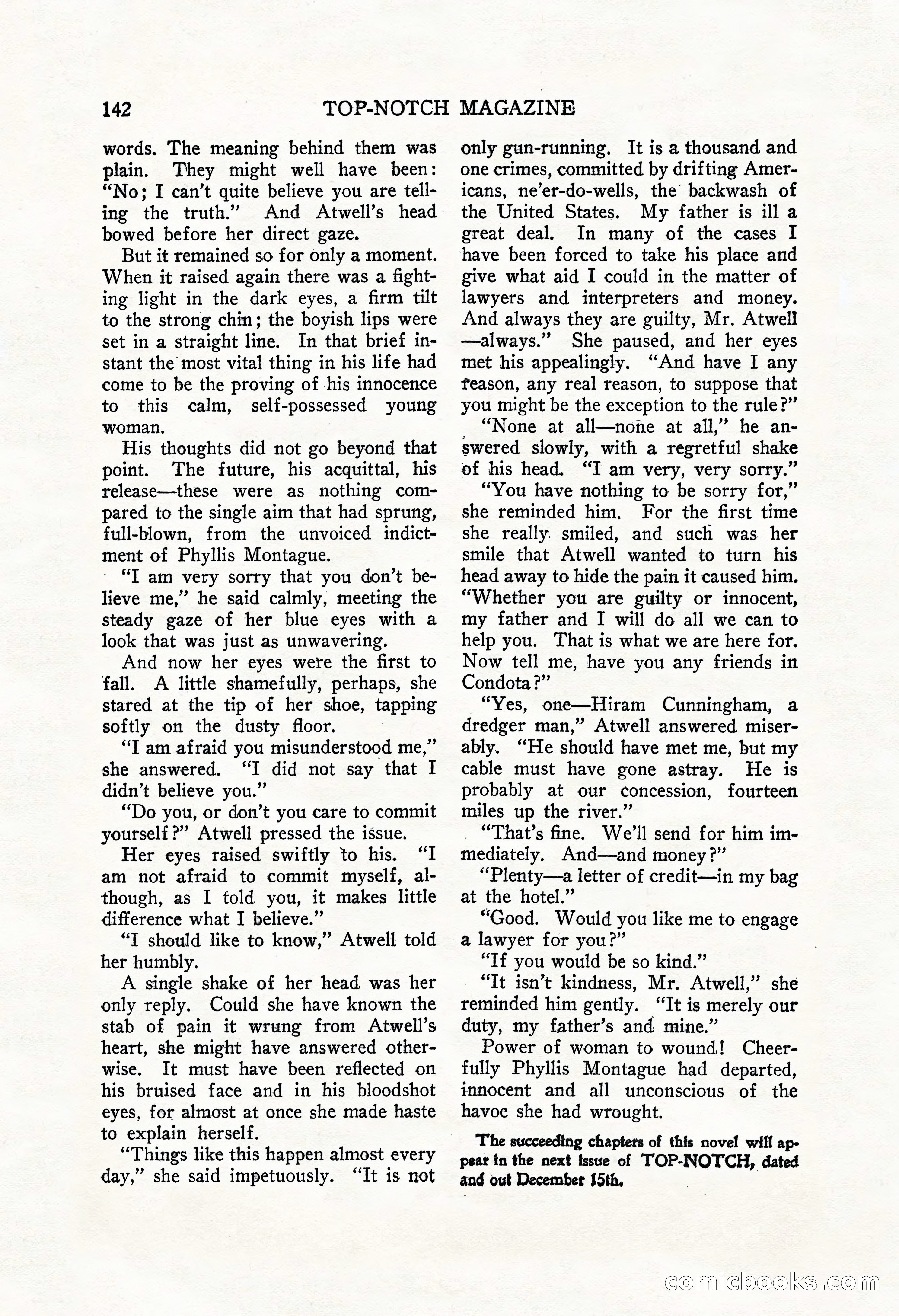Top-Notch Magazine, December 1, 1926 — page 160 of 174