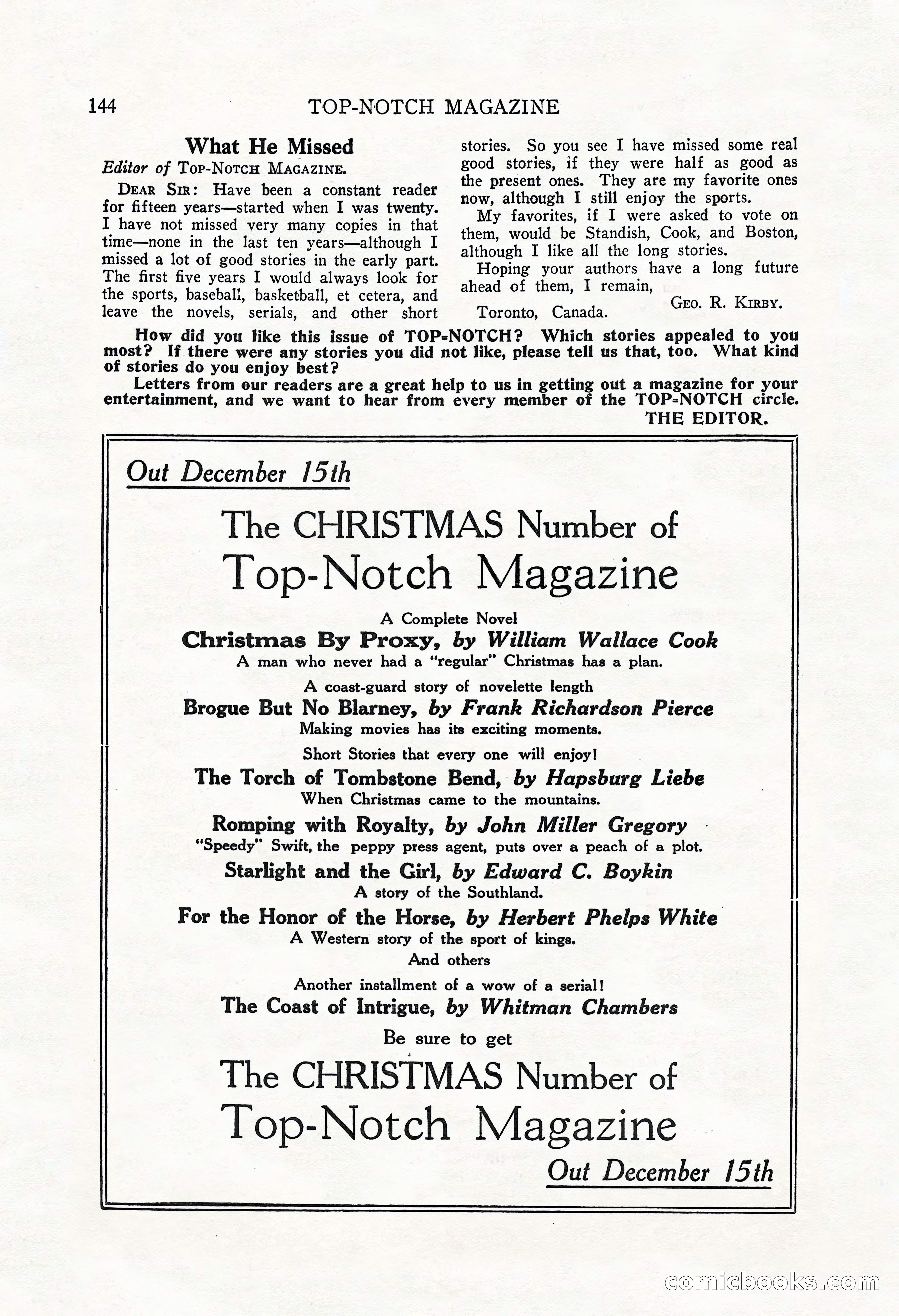 Top-Notch Magazine, December 1, 1926 — page 162 of 174