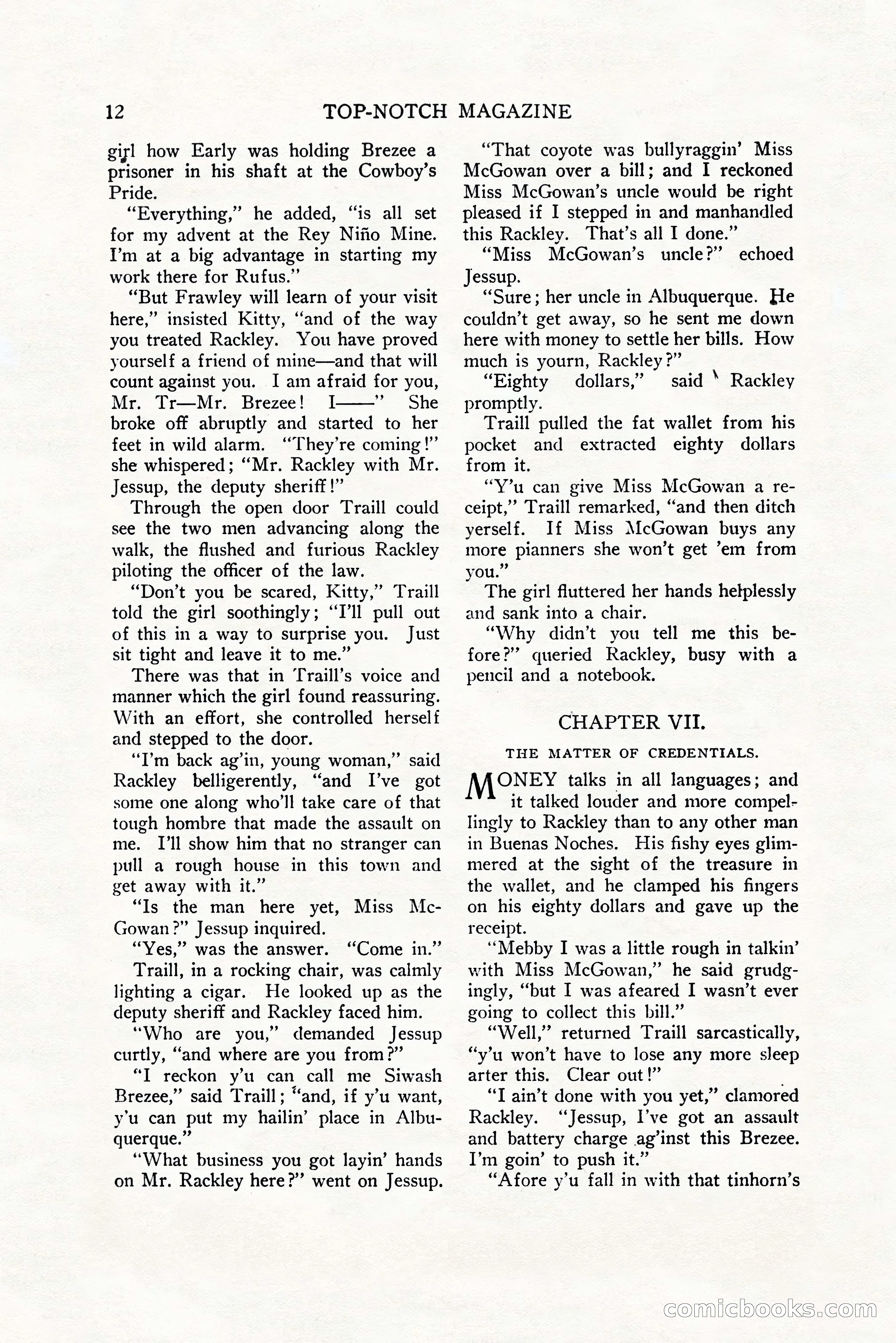 Top-Notch Magazine, December 1, 1927 — page 30 of 172