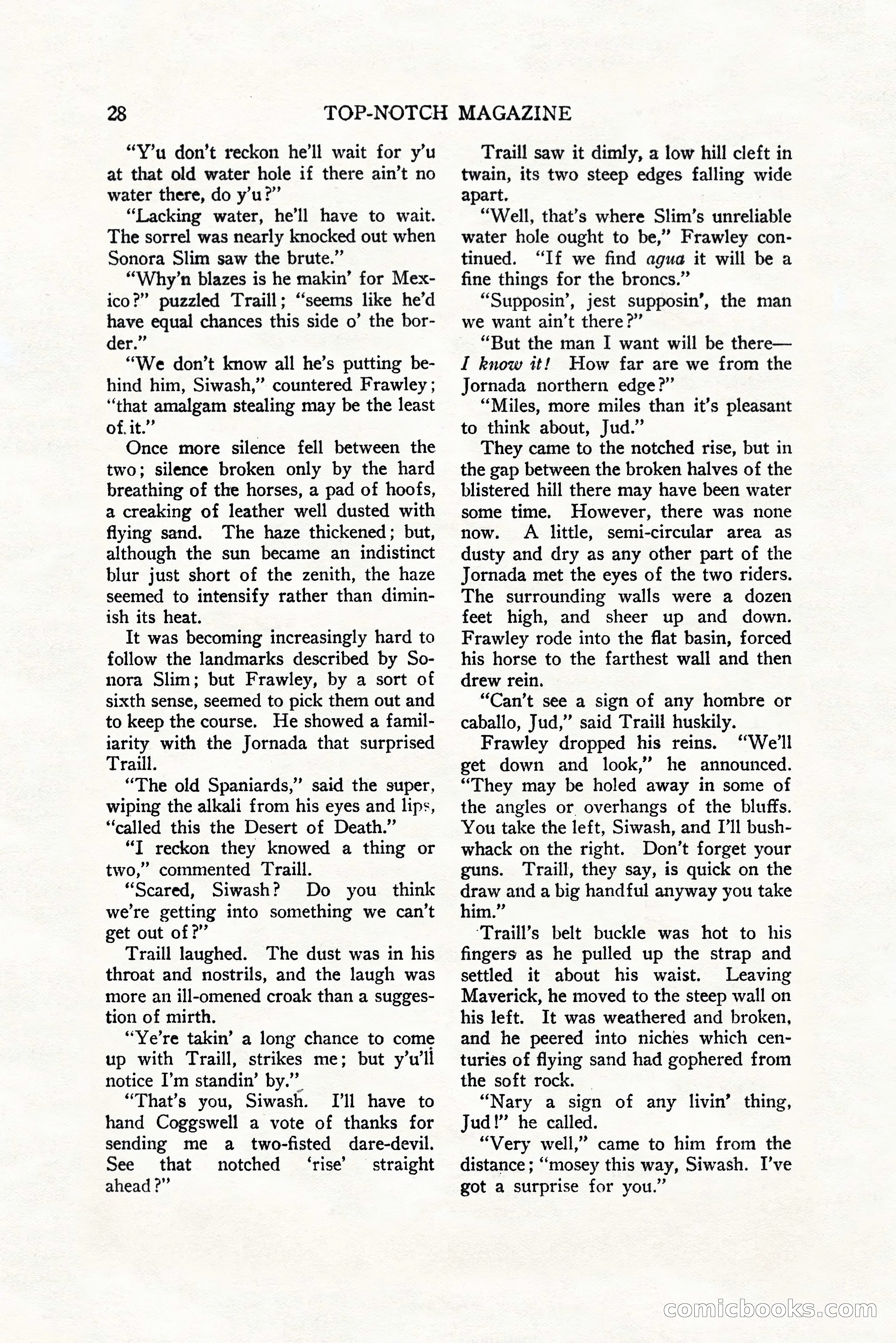 Top-Notch Magazine, December 1, 1927 — page 46 of 172