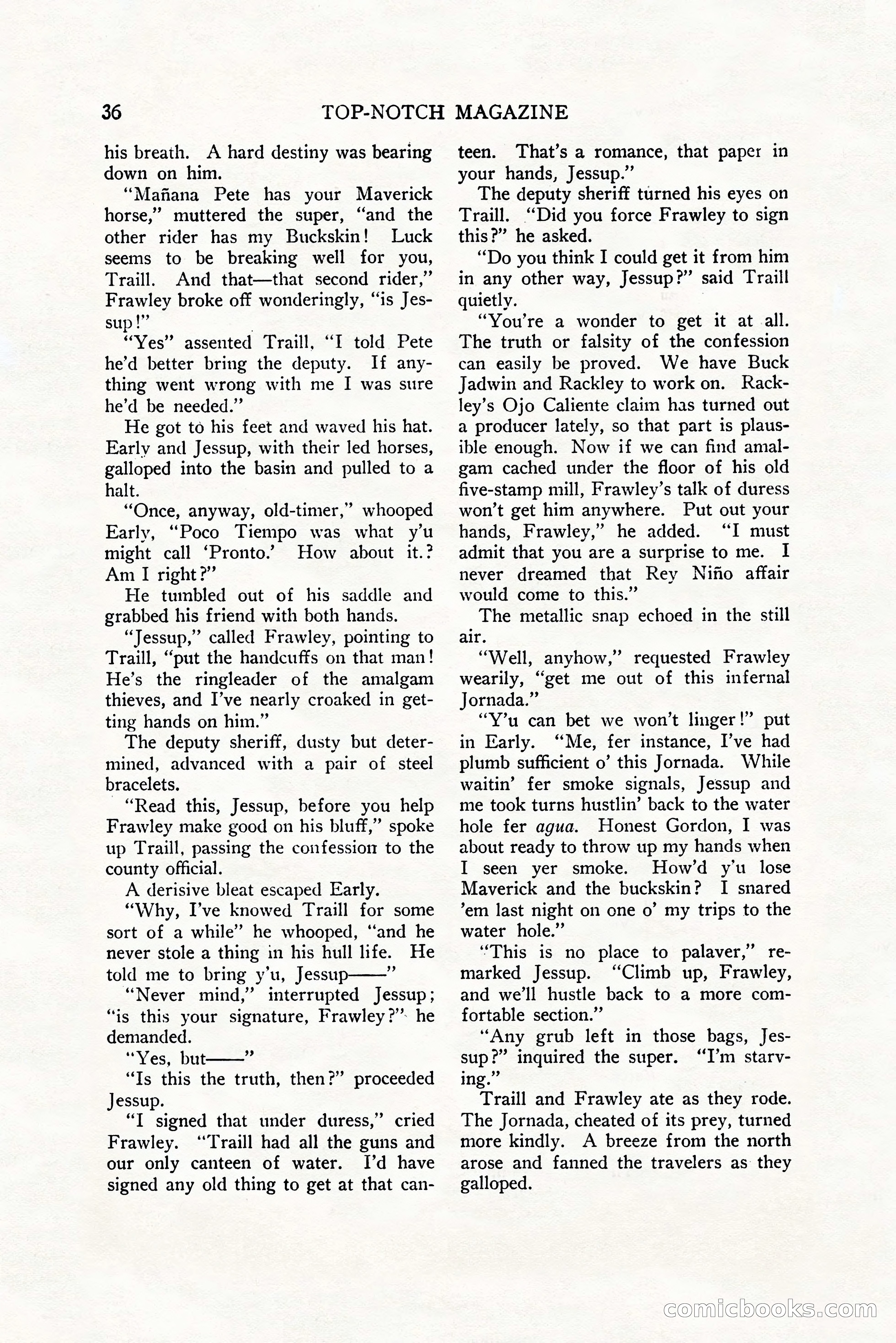 Top-Notch Magazine, December 1, 1927 — page 54 of 172