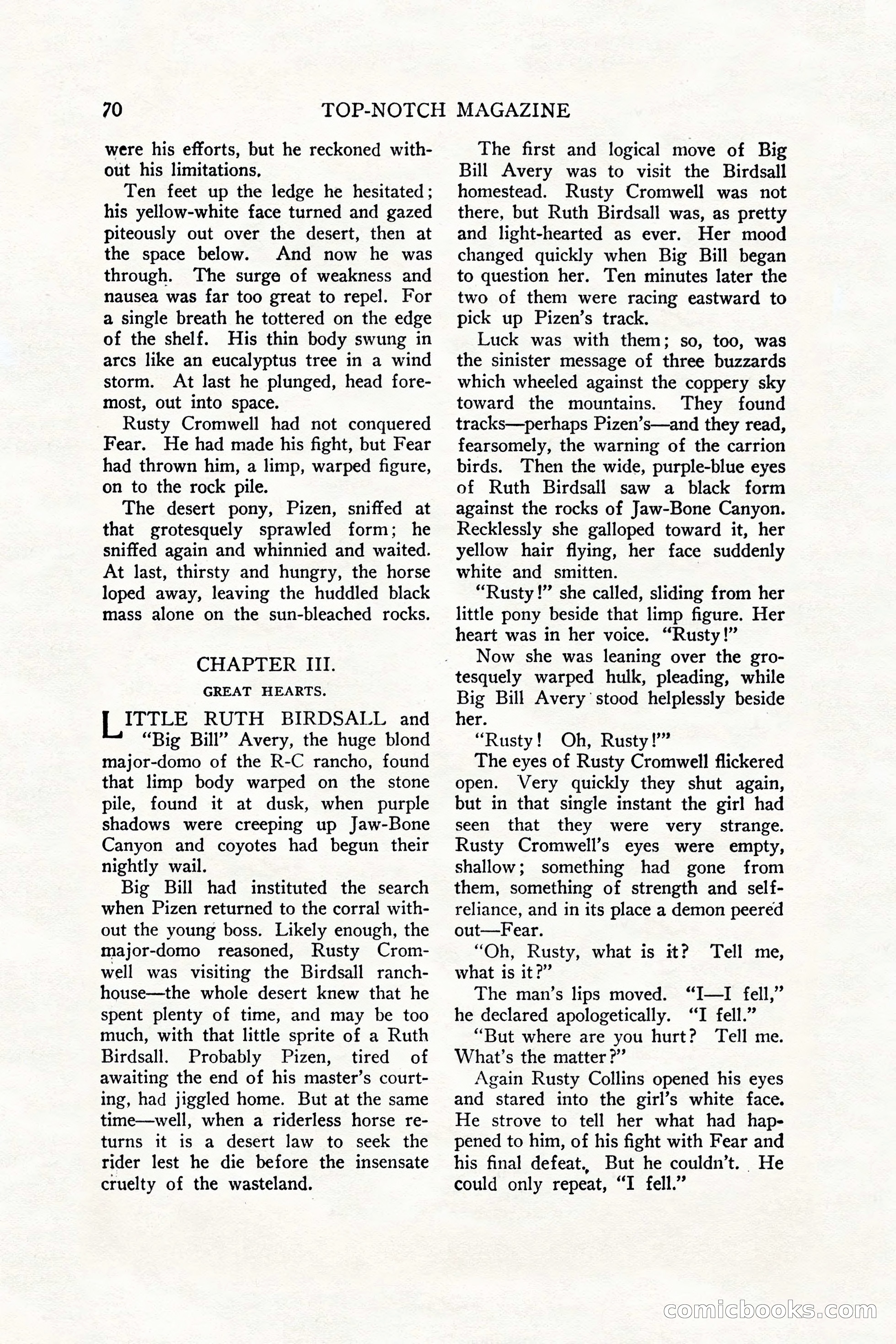 Top-Notch Magazine, December 1, 1927 — page 88 of 172