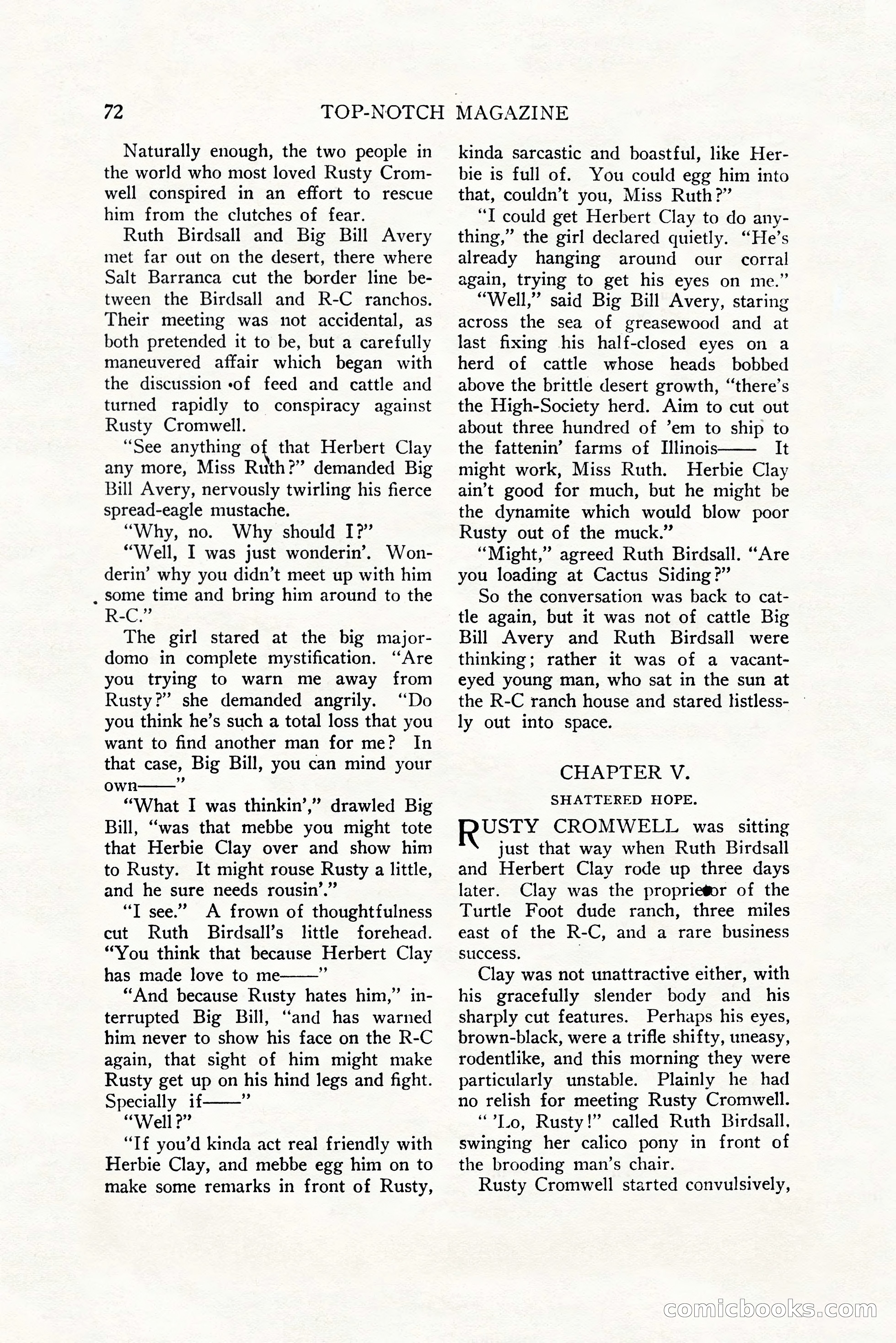 Top-Notch Magazine, December 1, 1927 — page 90 of 172