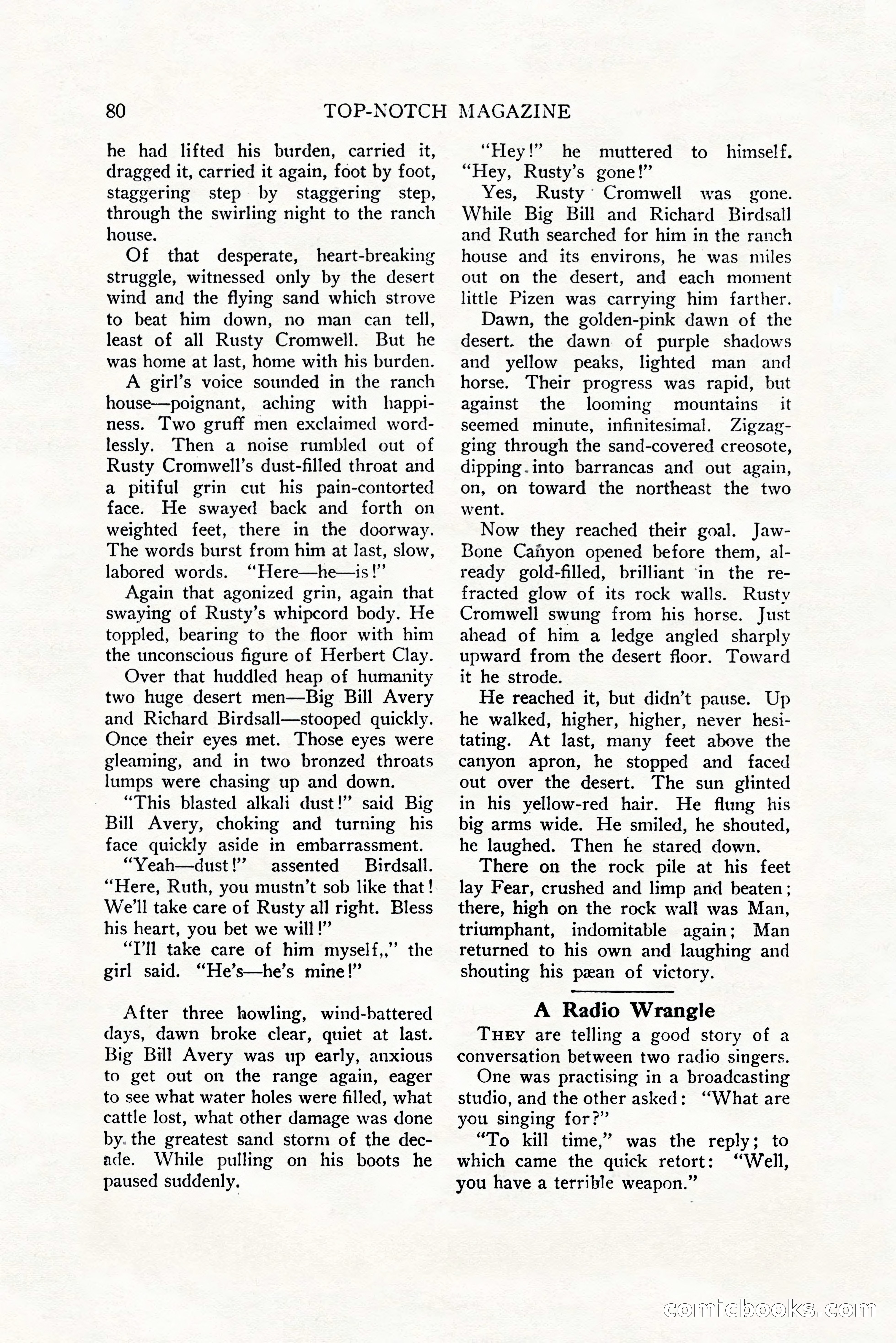 Top-Notch Magazine, December 1, 1927 — page 98 of 172
