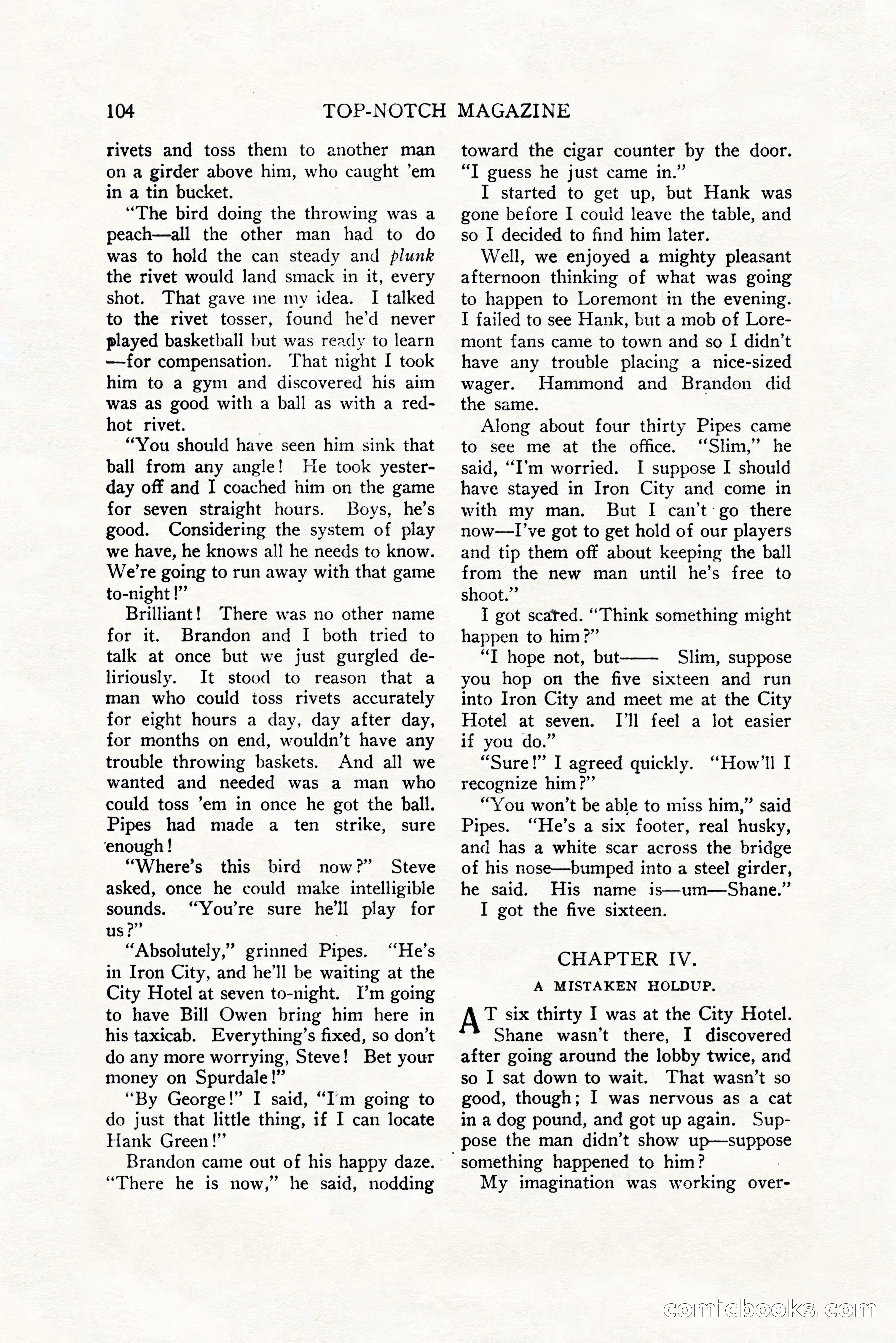 Top-Notch Magazine, December 1, 1927 — page 122 of 172