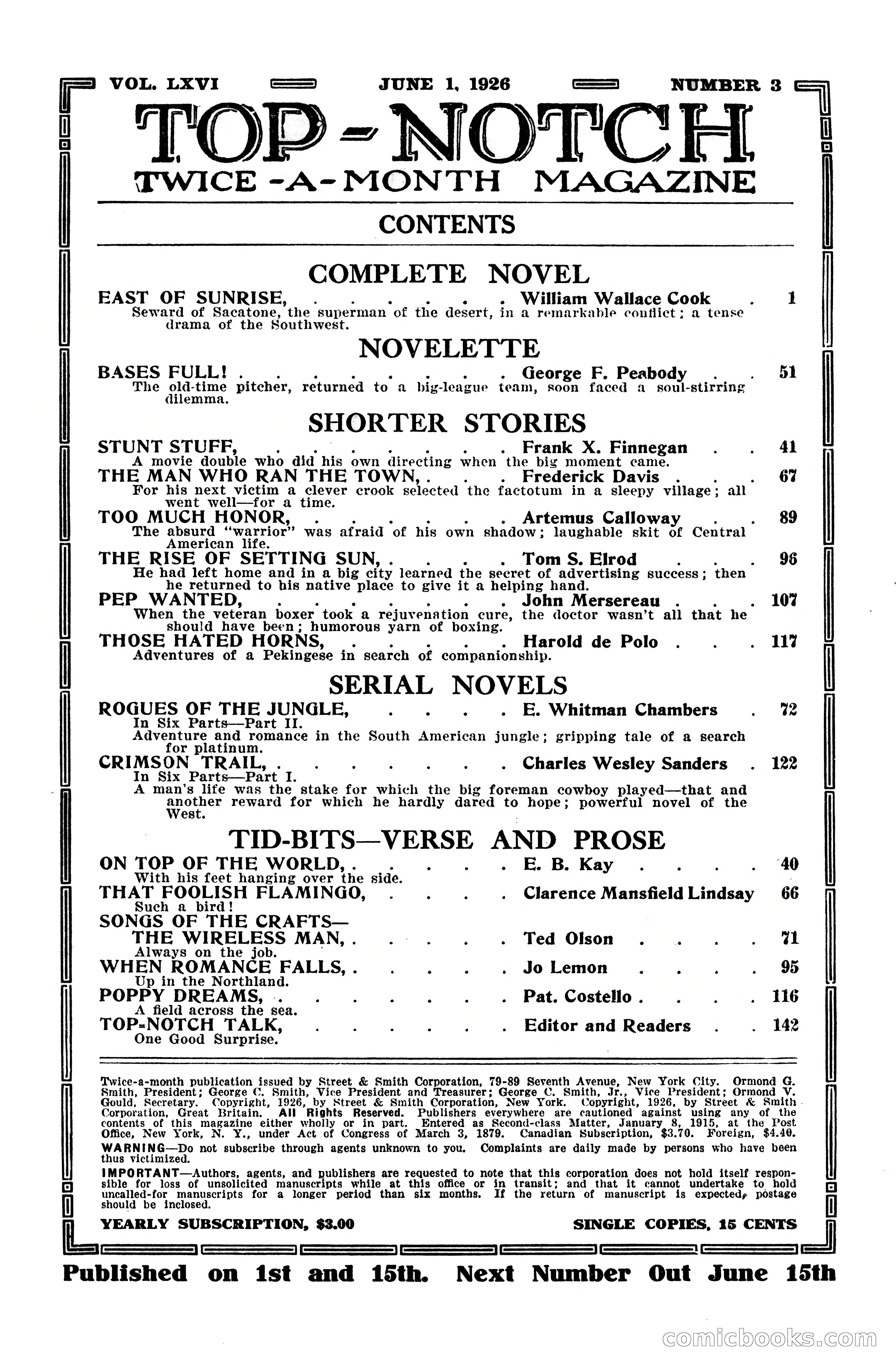 Top-Notch Magazine, June 1, 1926 — page 4 of 174