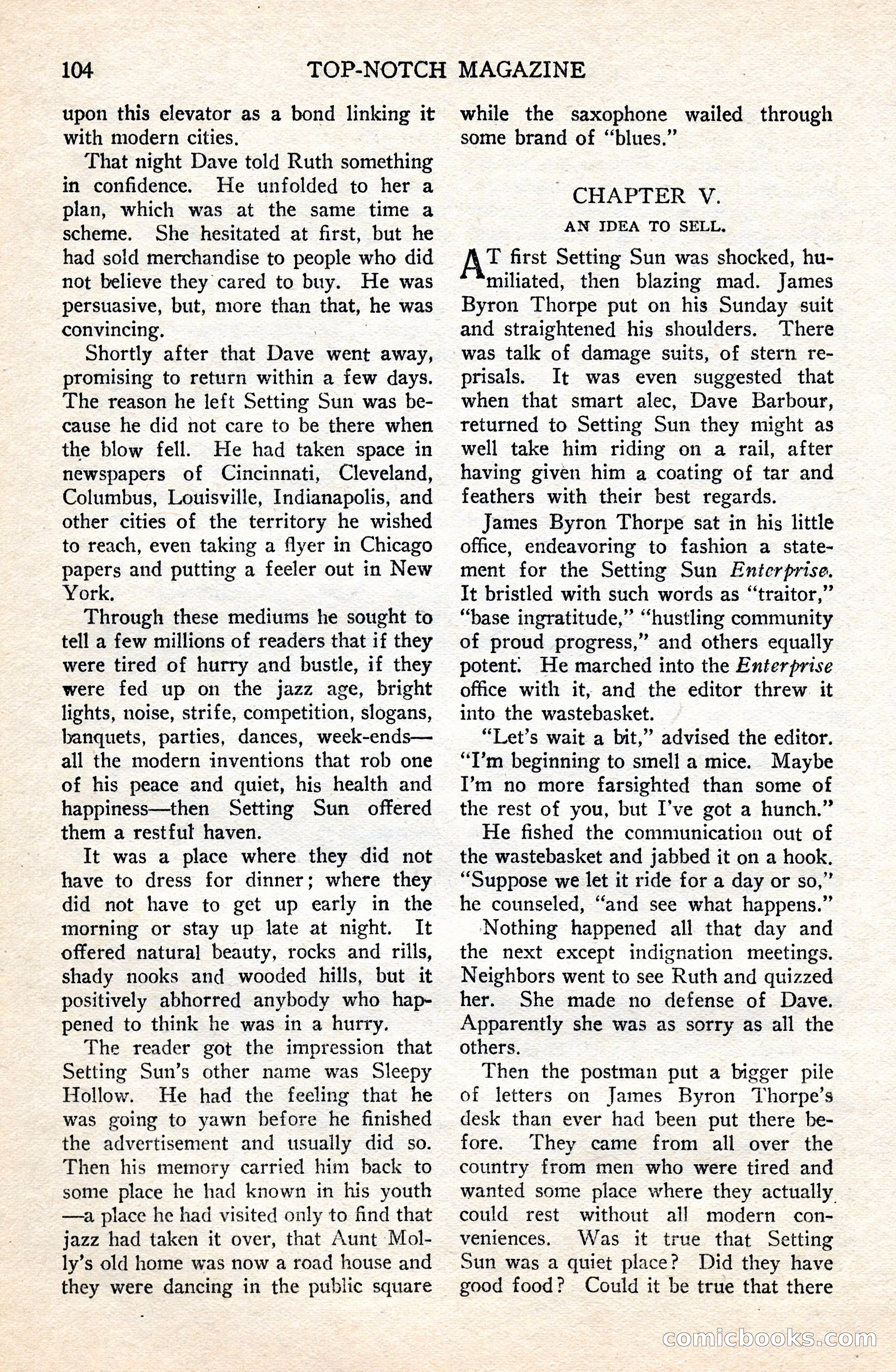 Top-Notch Magazine, June 1, 1926 — page 124 of 174