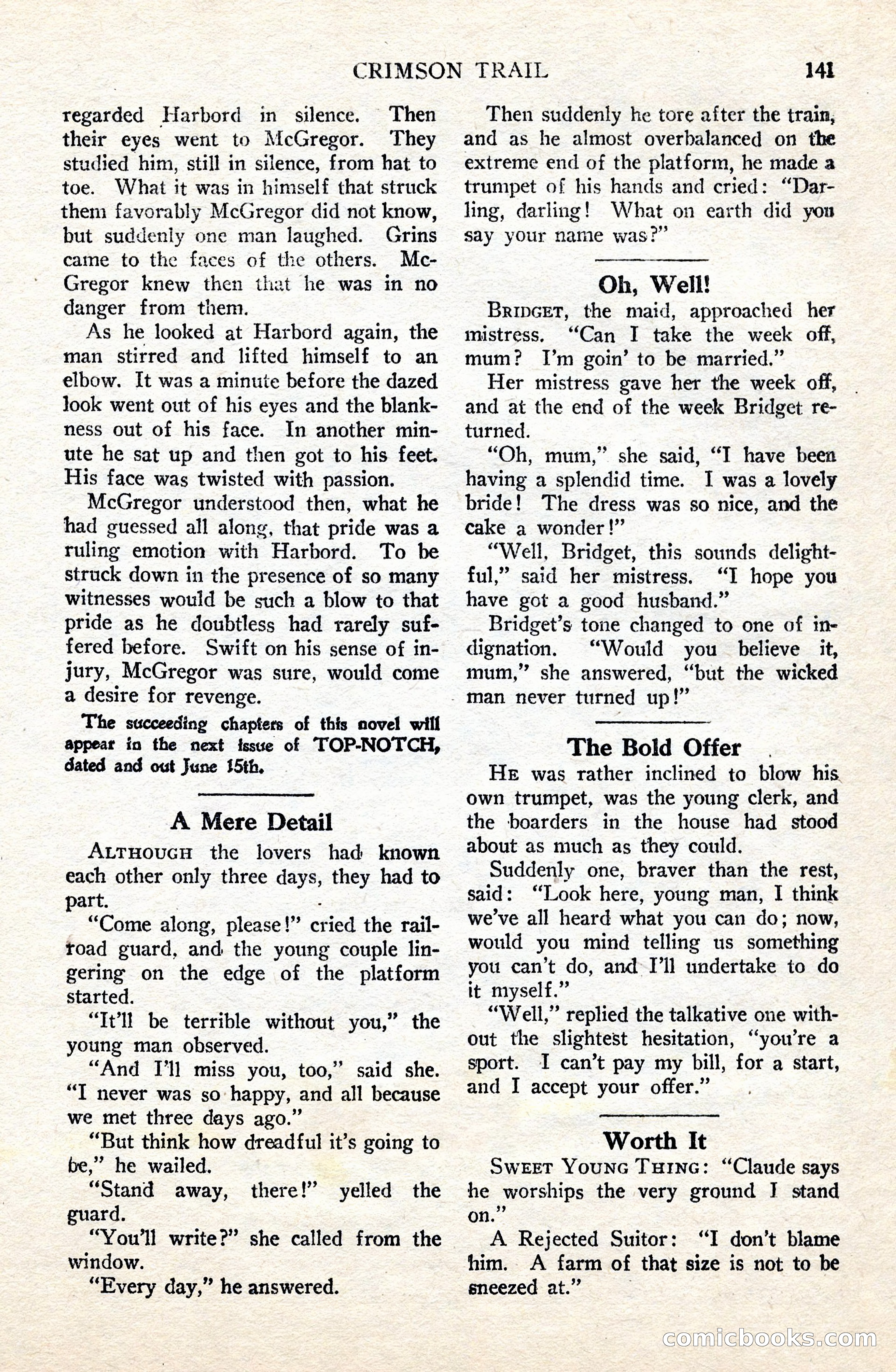 Top-Notch Magazine, June 1, 1926 — page 161 of 174