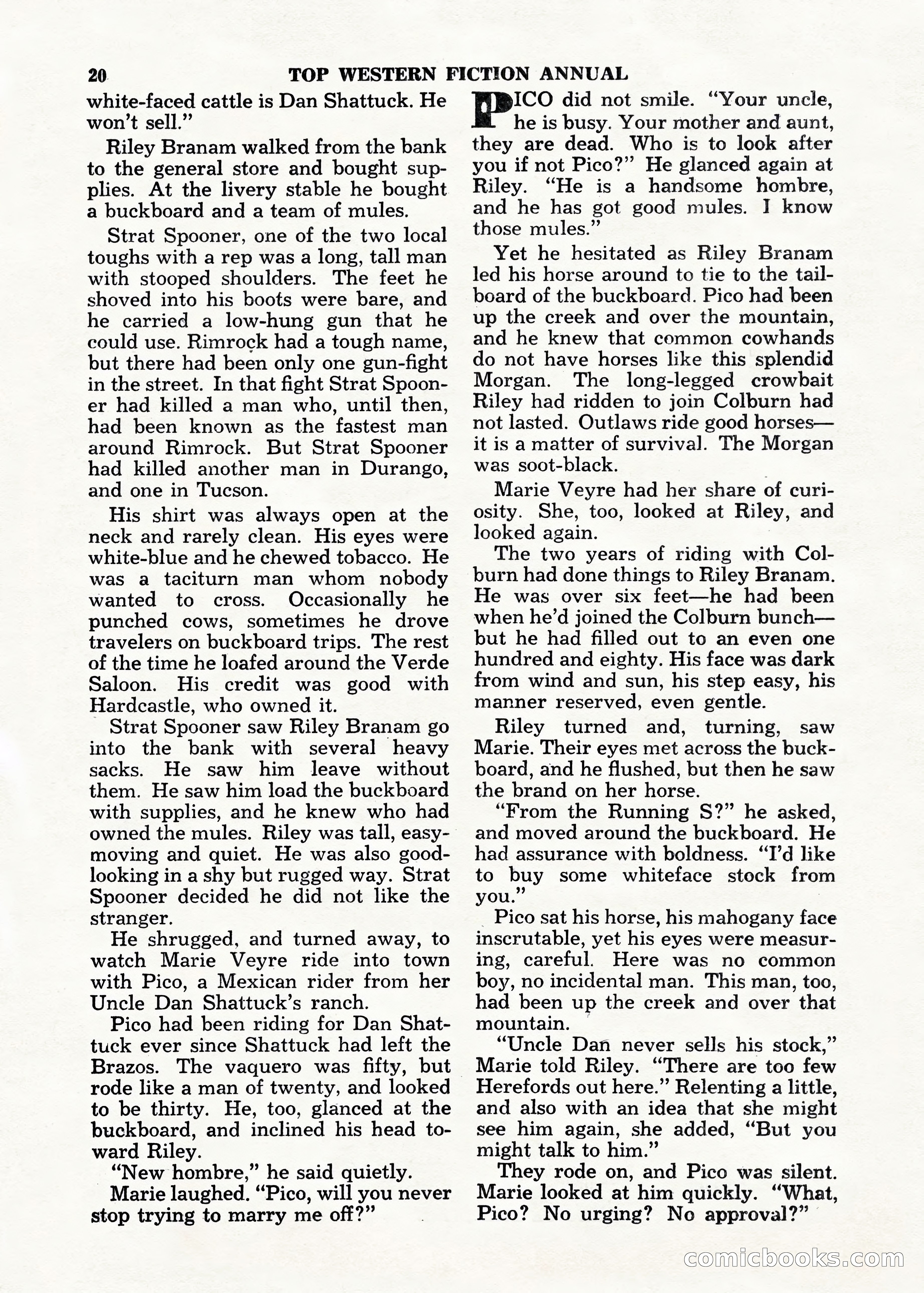 Top Western Fiction Annual — page 20 of 100