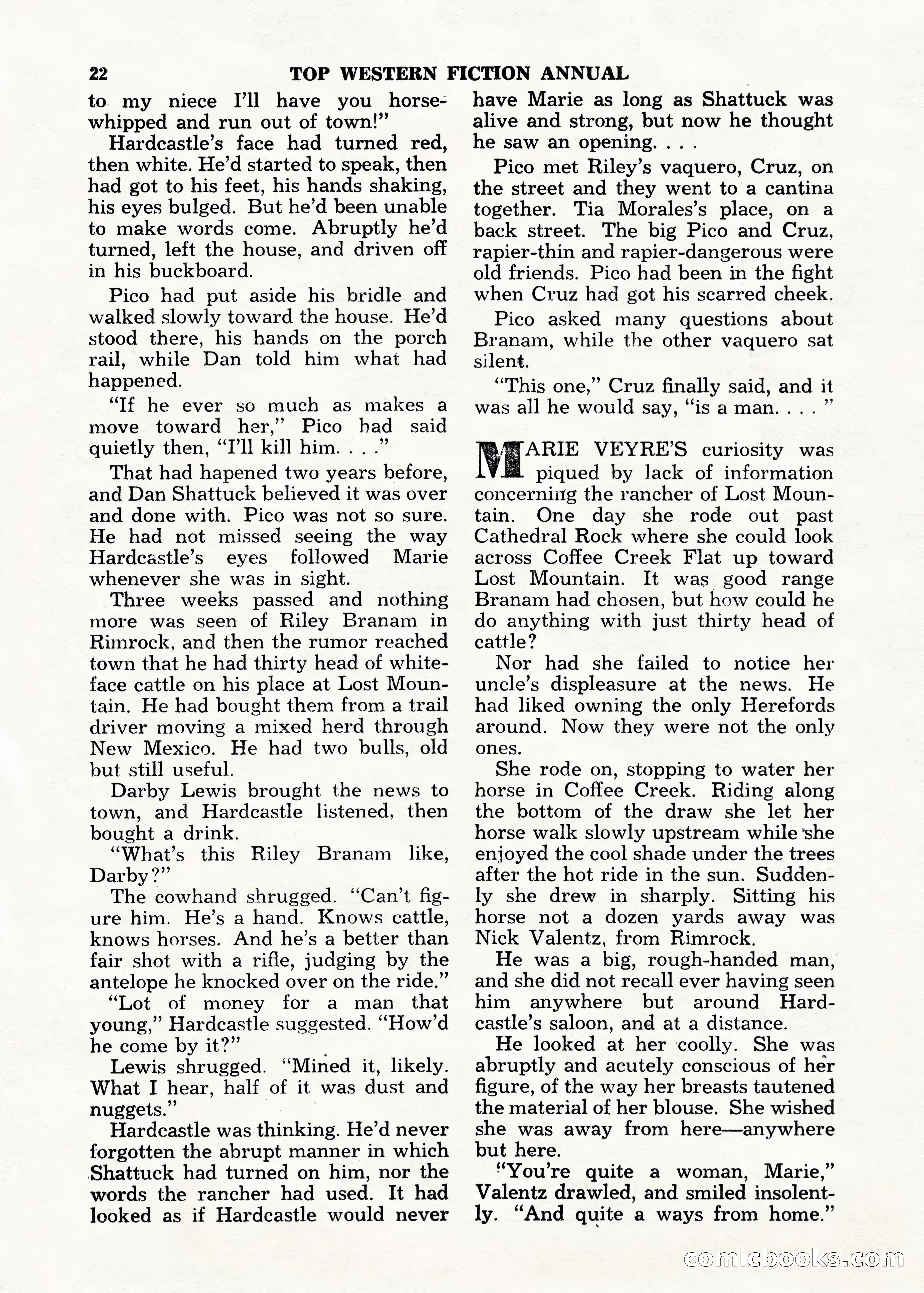 Top Western Fiction Annual — page 22 of 100