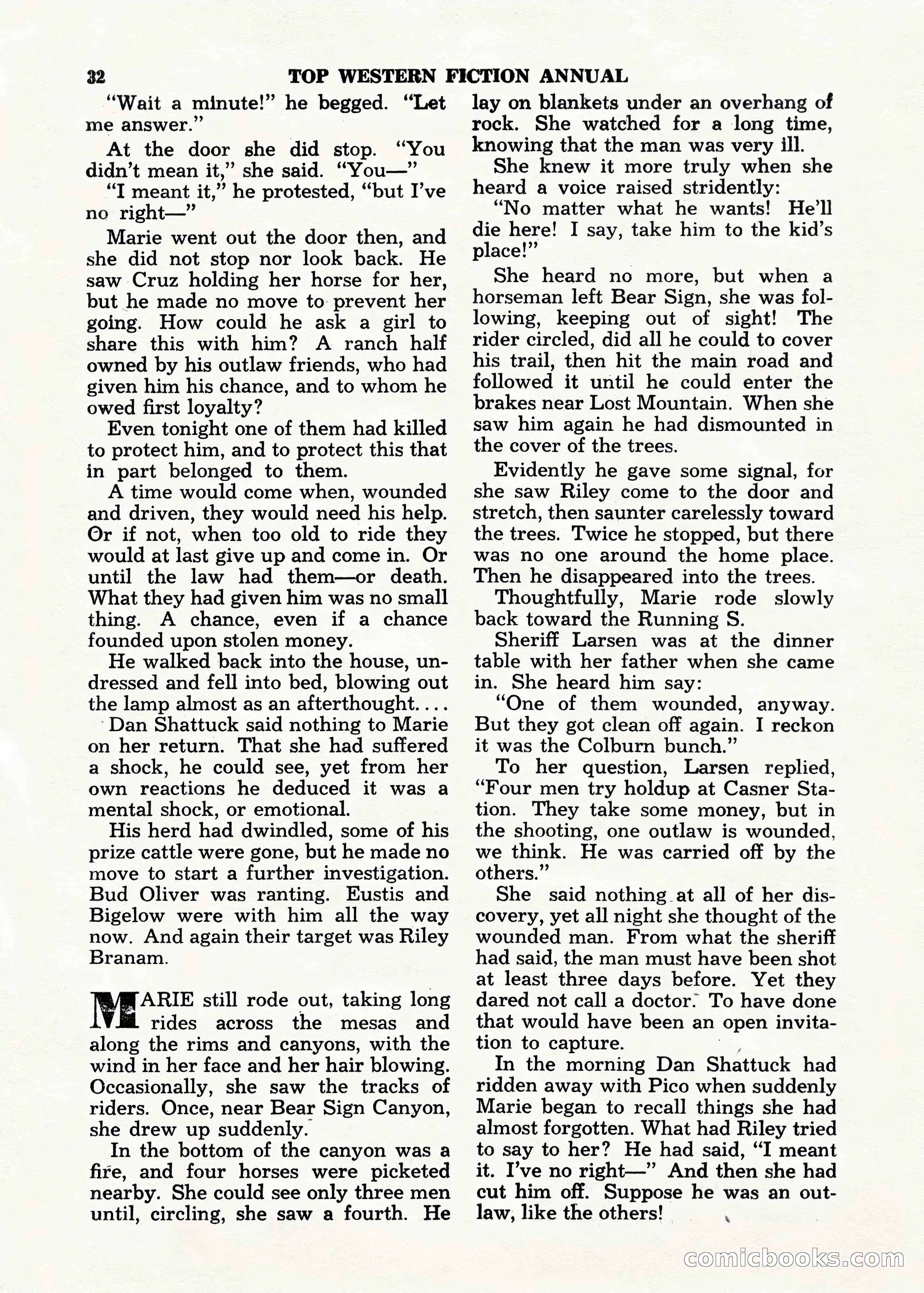 Top Western Fiction Annual — page 32 of 100
