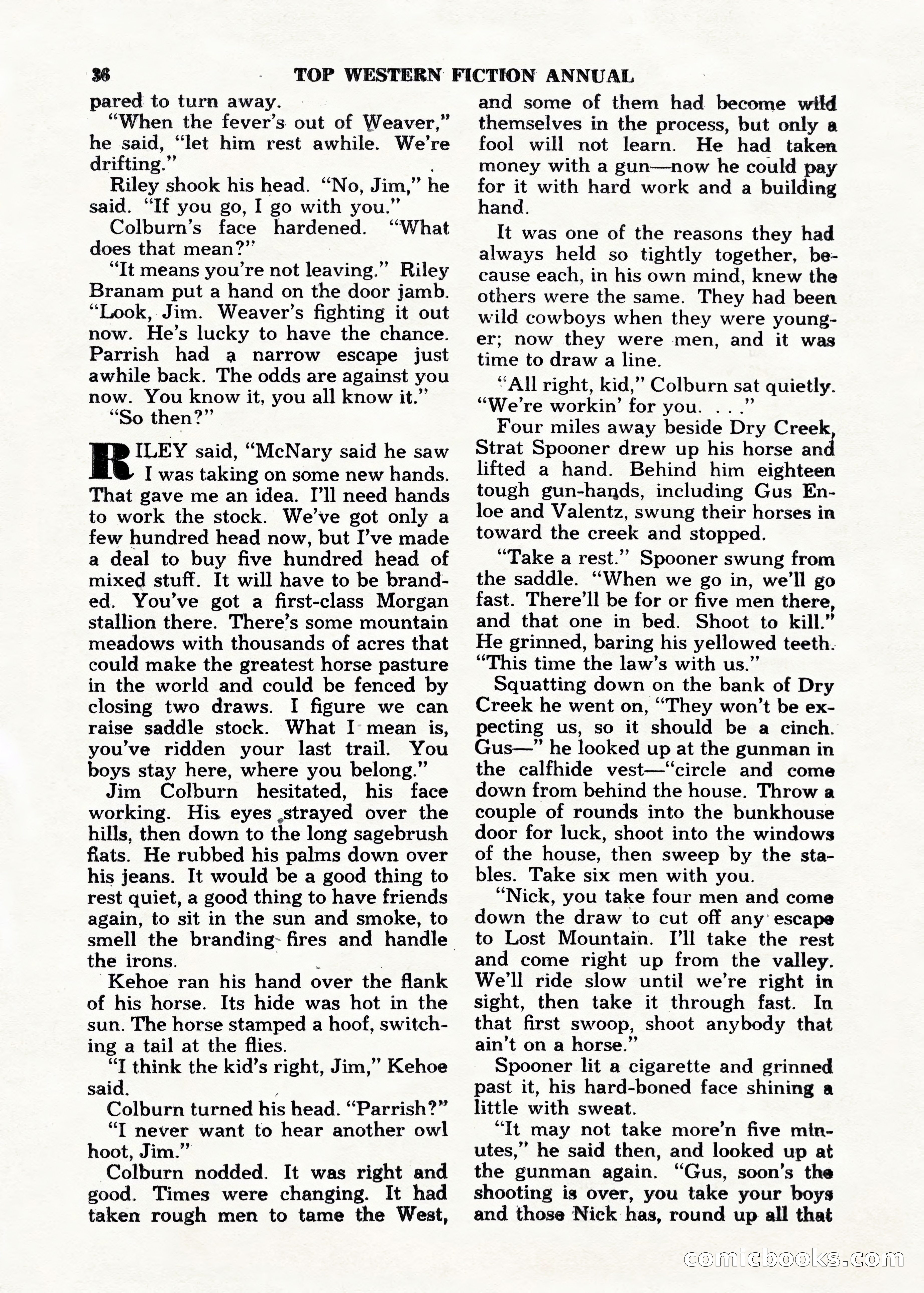 Top Western Fiction Annual — page 36 of 100