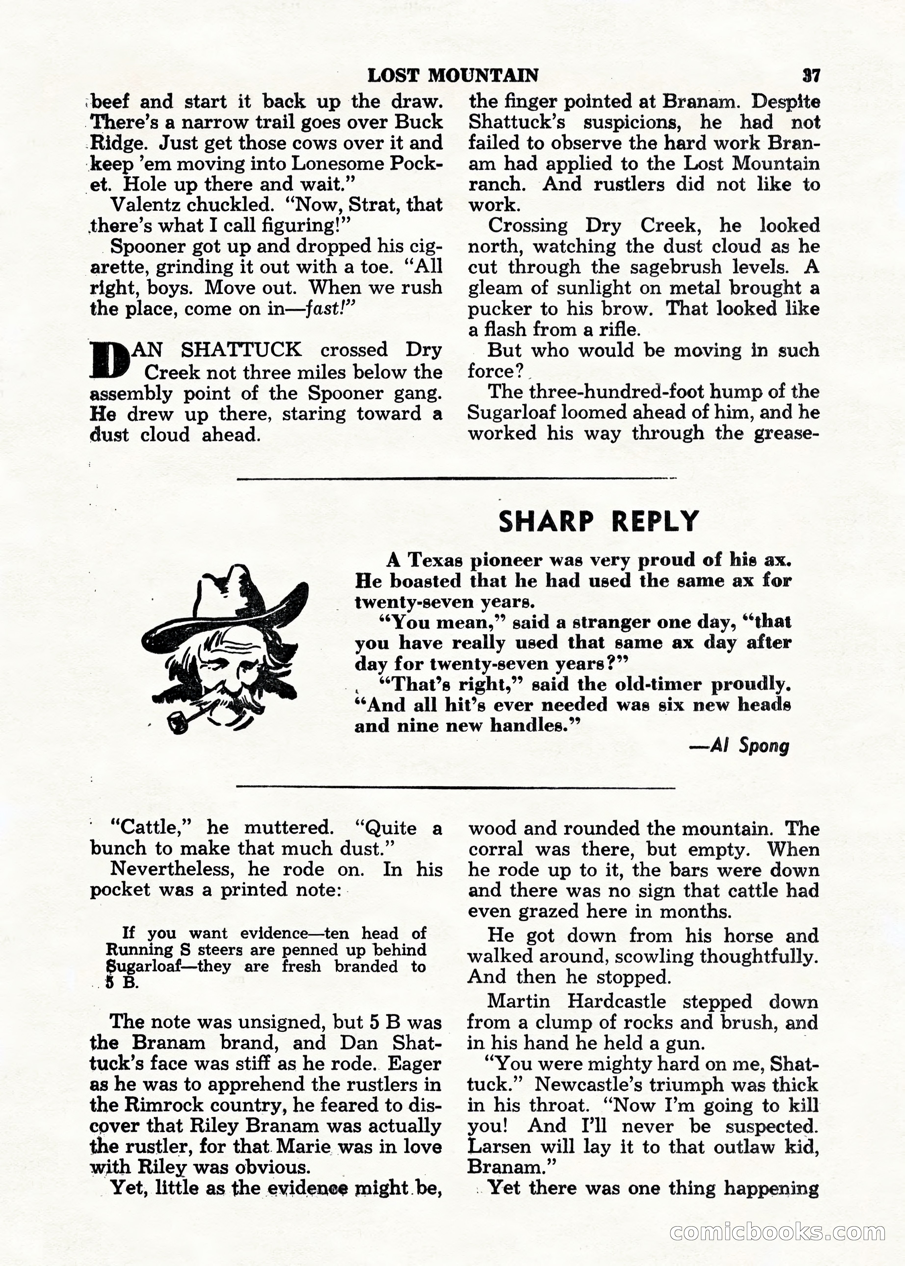Top Western Fiction Annual — page 37 of 100