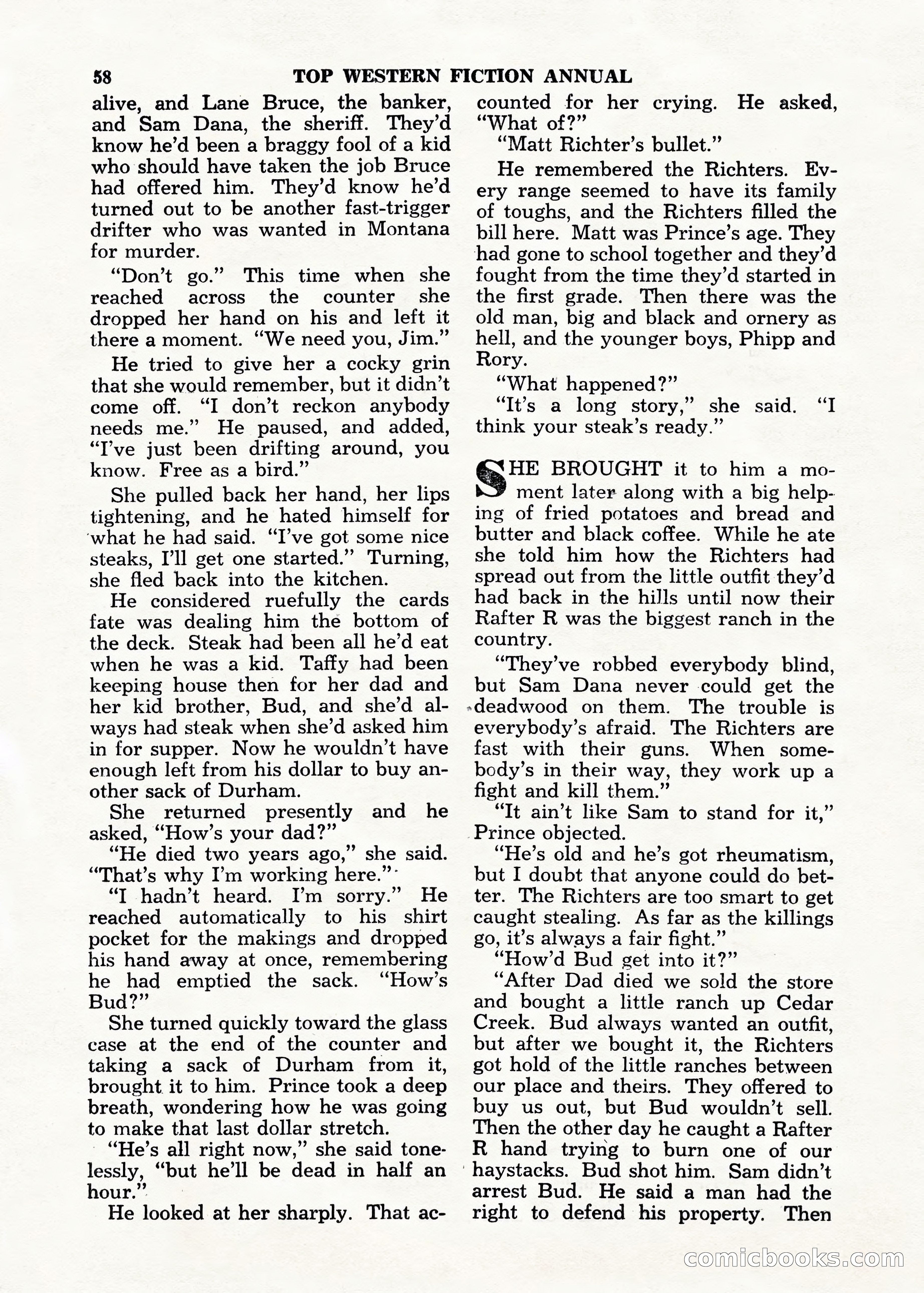Top Western Fiction Annual — page 58 of 100
